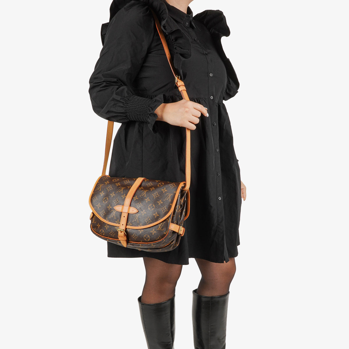 Louis Vuitton Saumur Monogram Canvas Shouder Bag