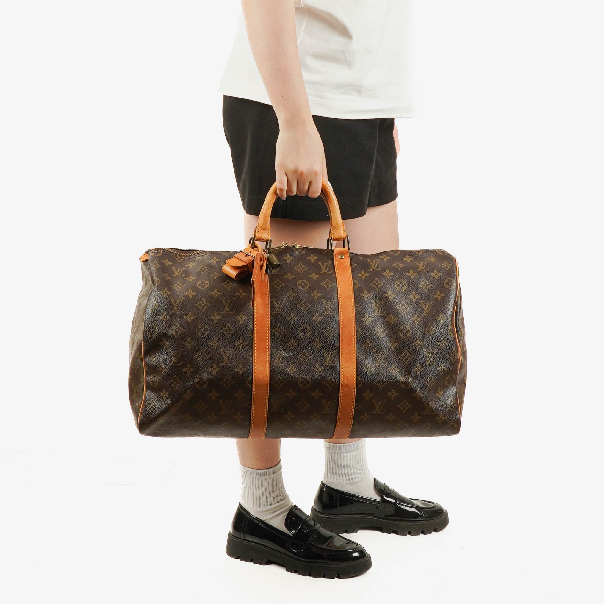 Louis Vuitton Keepall 50 Monogram Canvas Travel Bag 