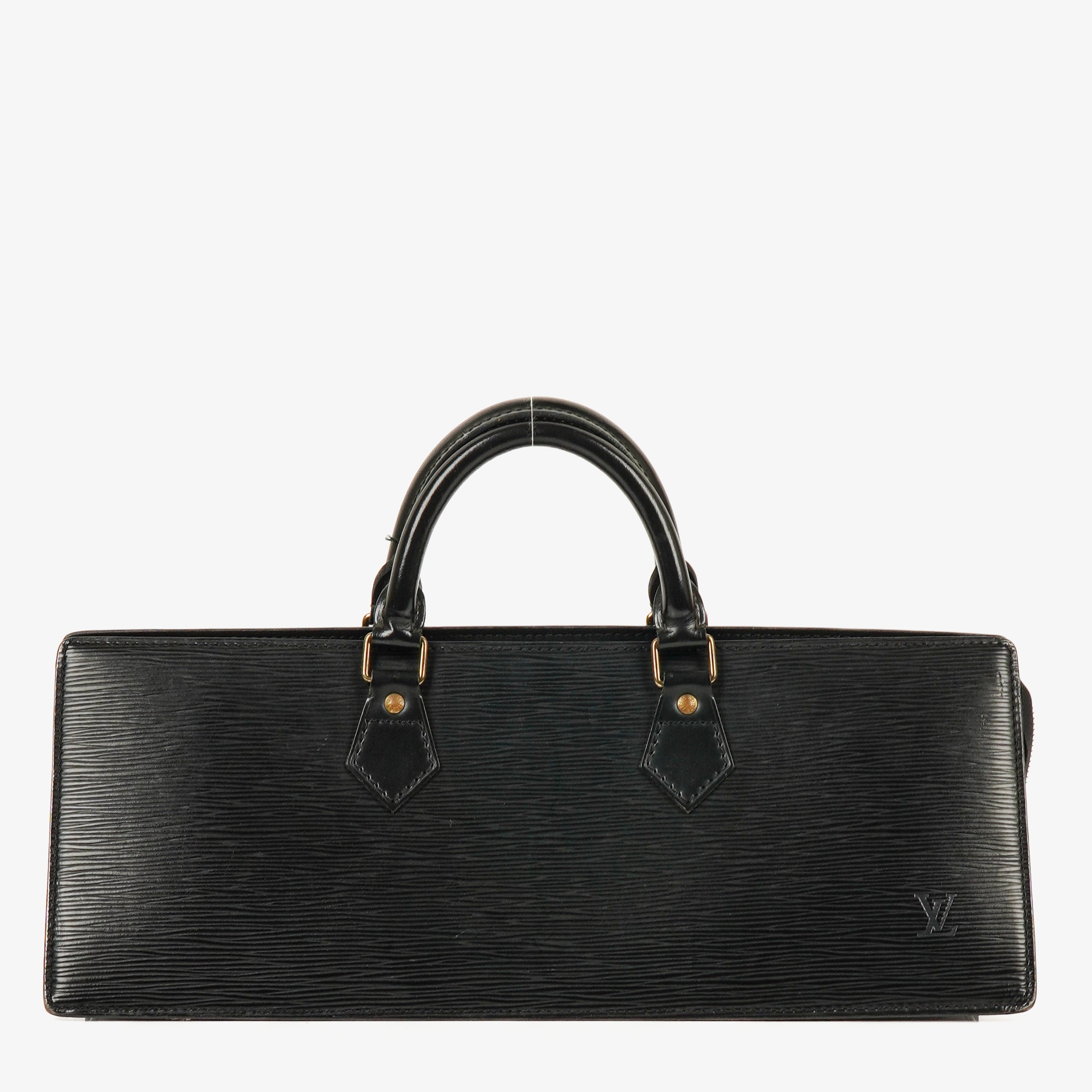 Louis Vuitton Sac Triangle Black EPI Leather Handbag