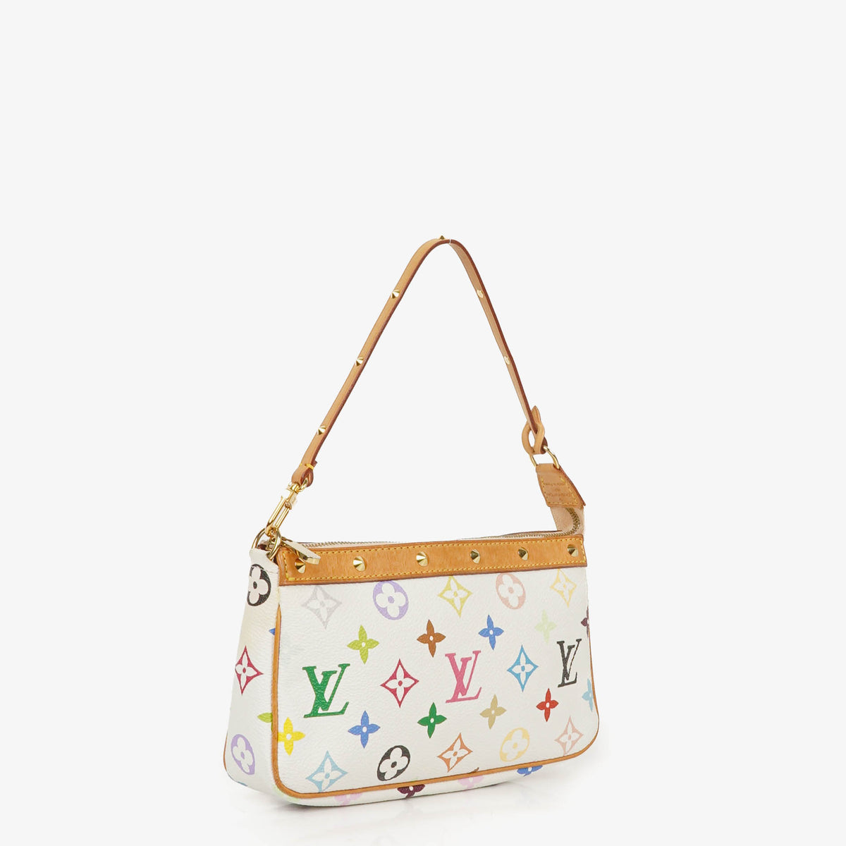 Louis Vuitton Takashi Murakami Pochette Accessoire Multicolor Clutch Handbag