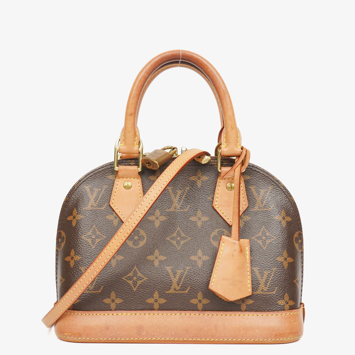 Louis Vuitton Alma BB Monogram Canvas Handbag