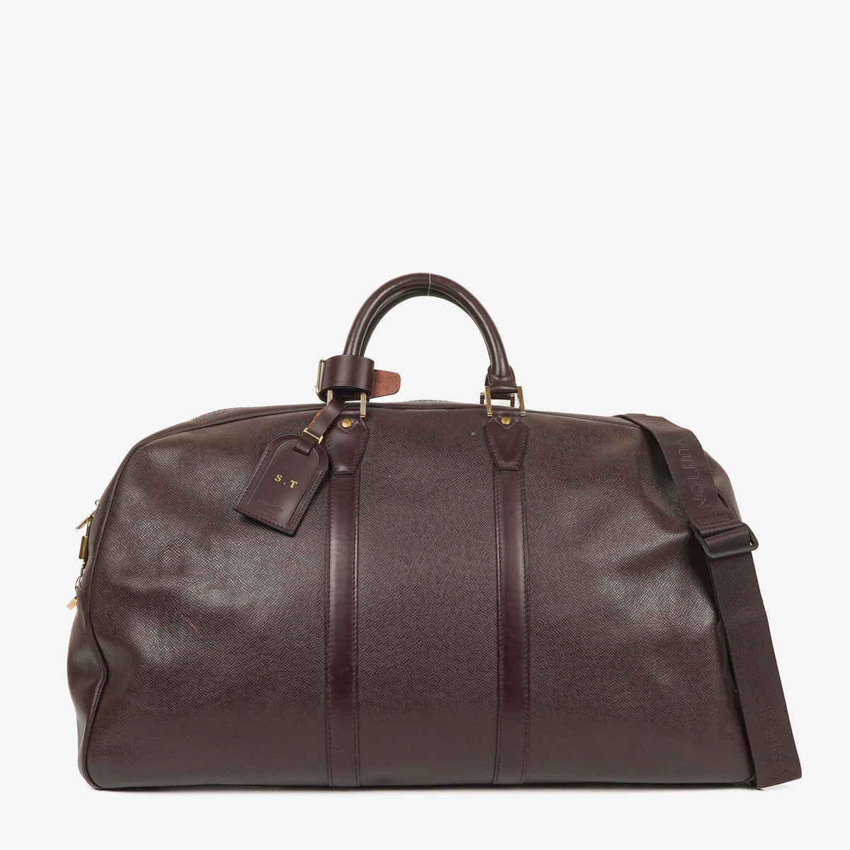 Louis Vuitton Kendall Burgundy Taiga Leather Bag