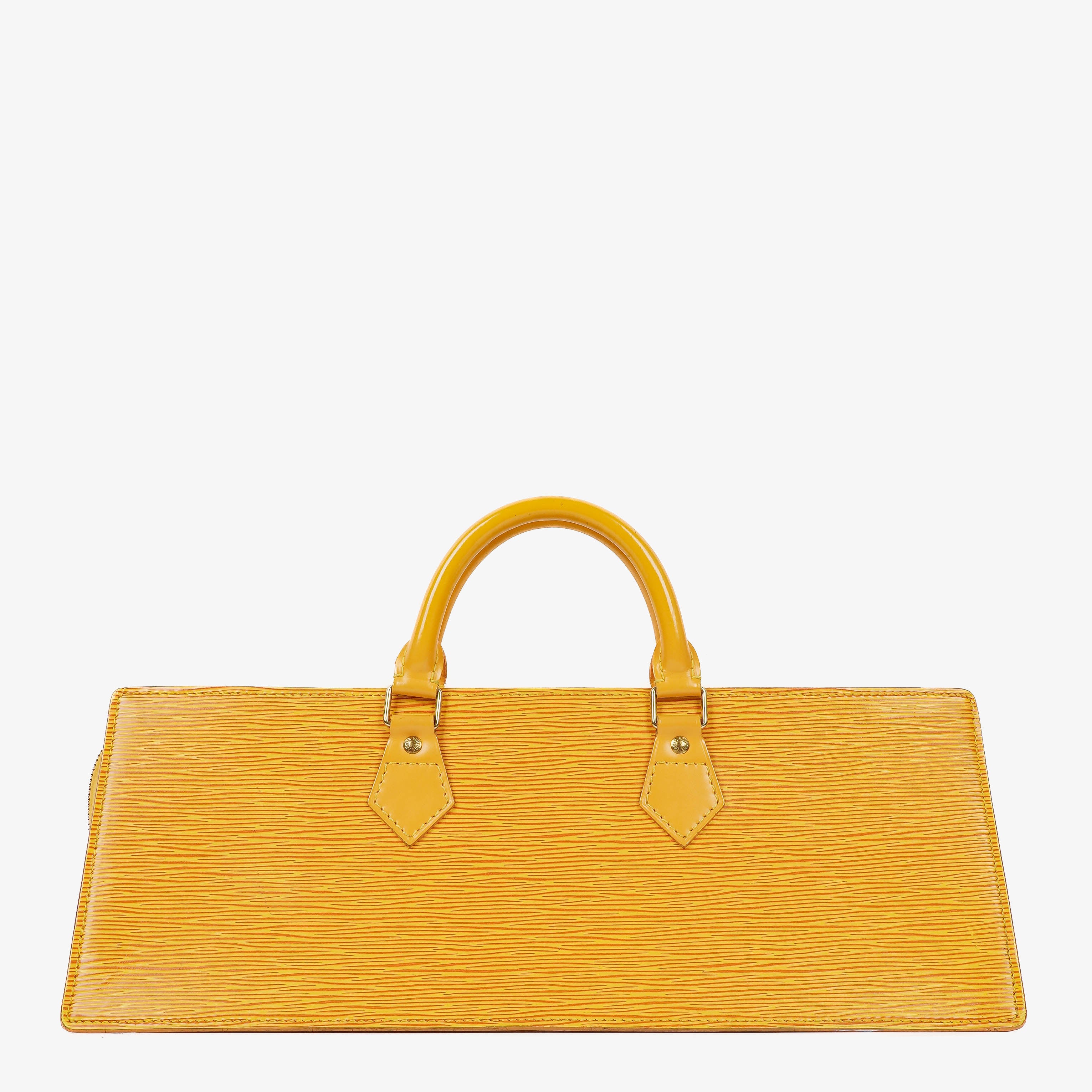 Louis Vuitton Triangle Yellow EPI Leather Handbag
