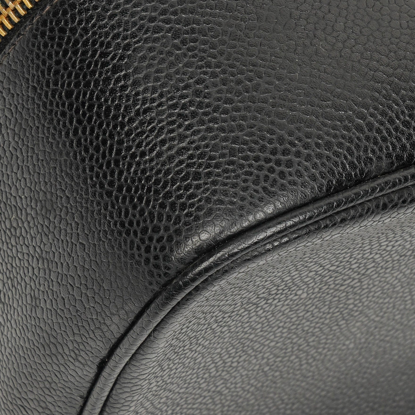 Chanel Black Leather Vanity Case