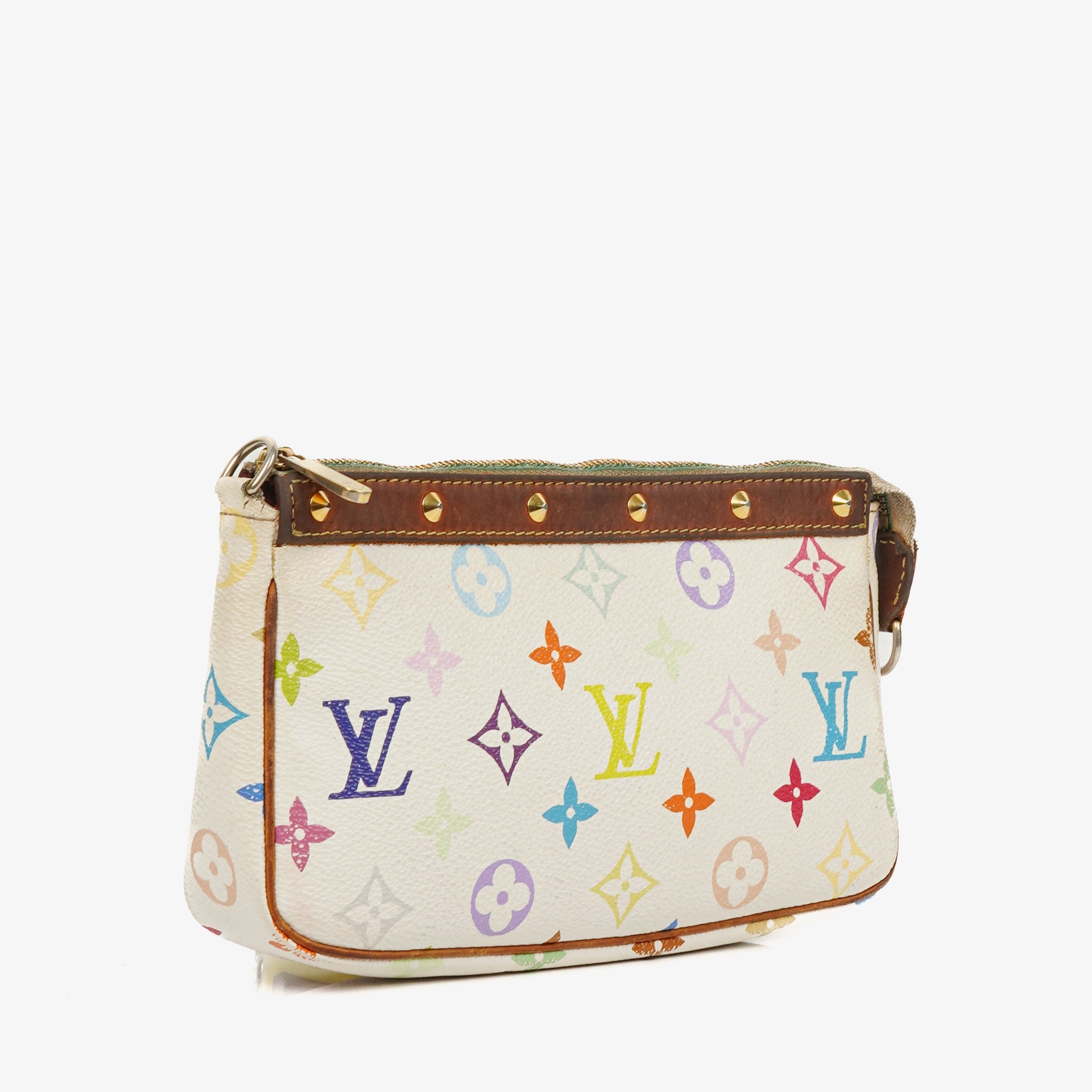 Louis Vuitton Takashi Murakami Pochette Accessoire Multicolor Clutch Handbag