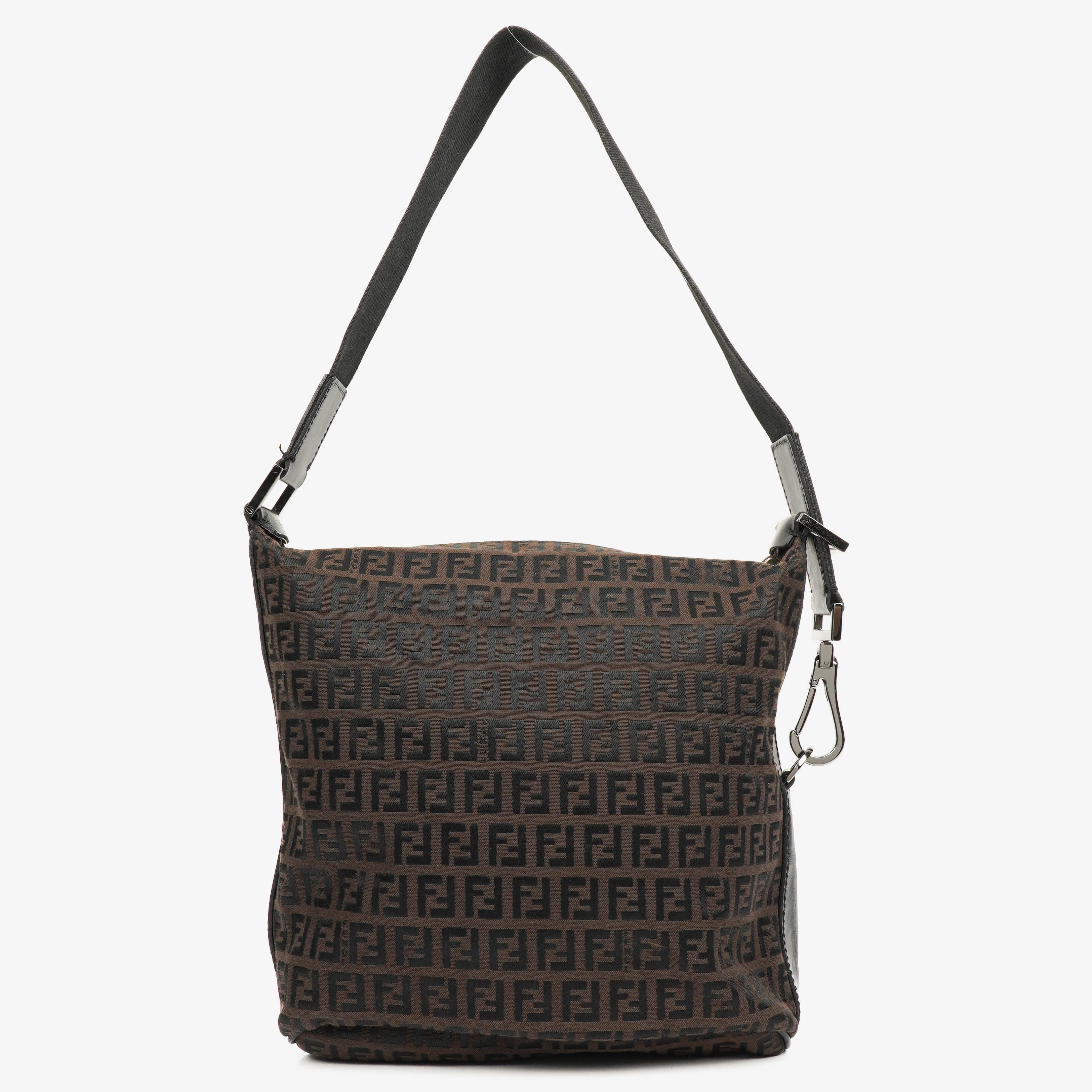 Fendi Brown Zucchino Shoulder Bag
