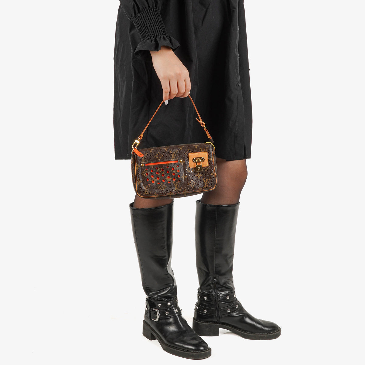 Louis Vuitton Perforated Monogram Pochette Accessories Bag
