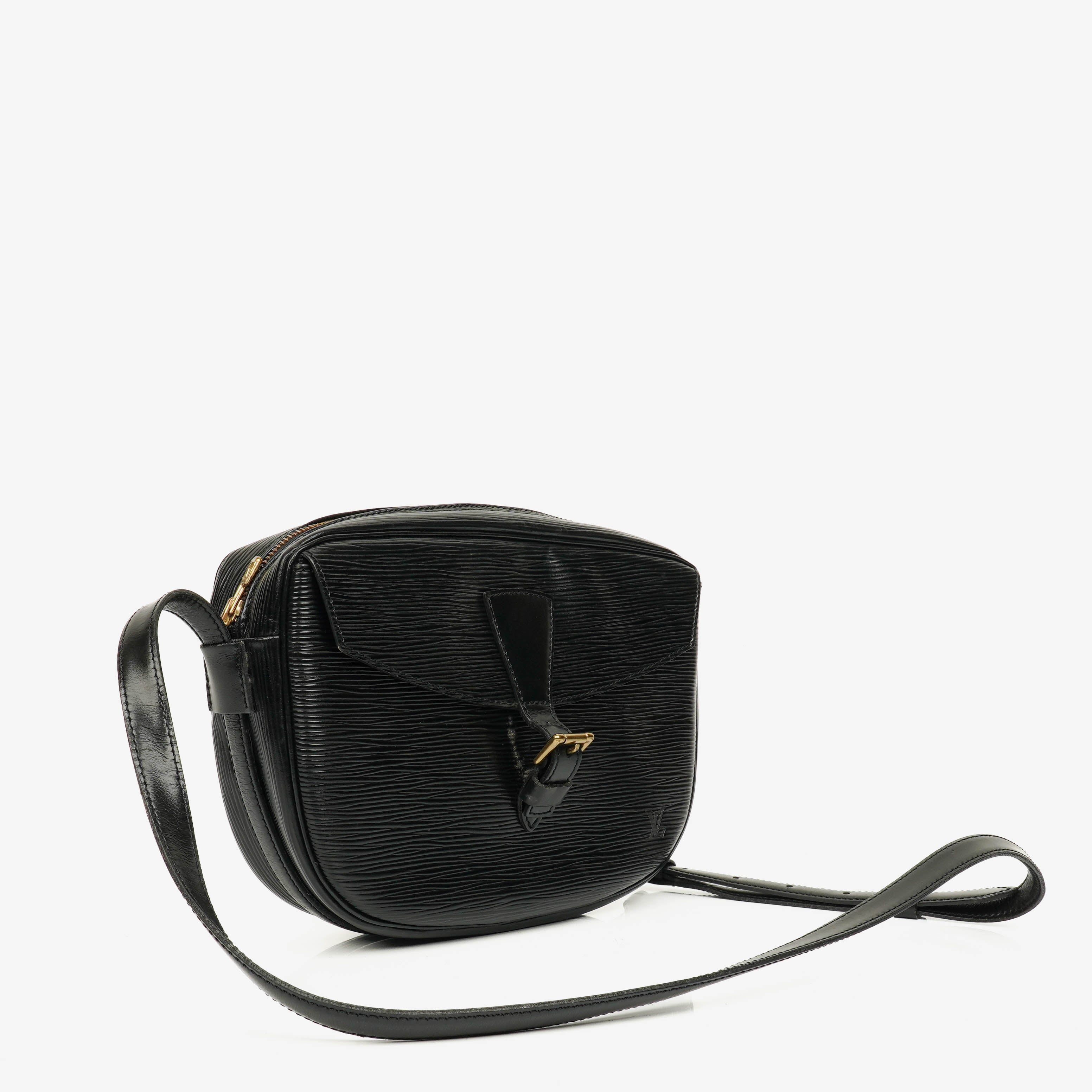 Louis Vuitton Jeune Fille MM Black Epi Leather Crossbody Bag