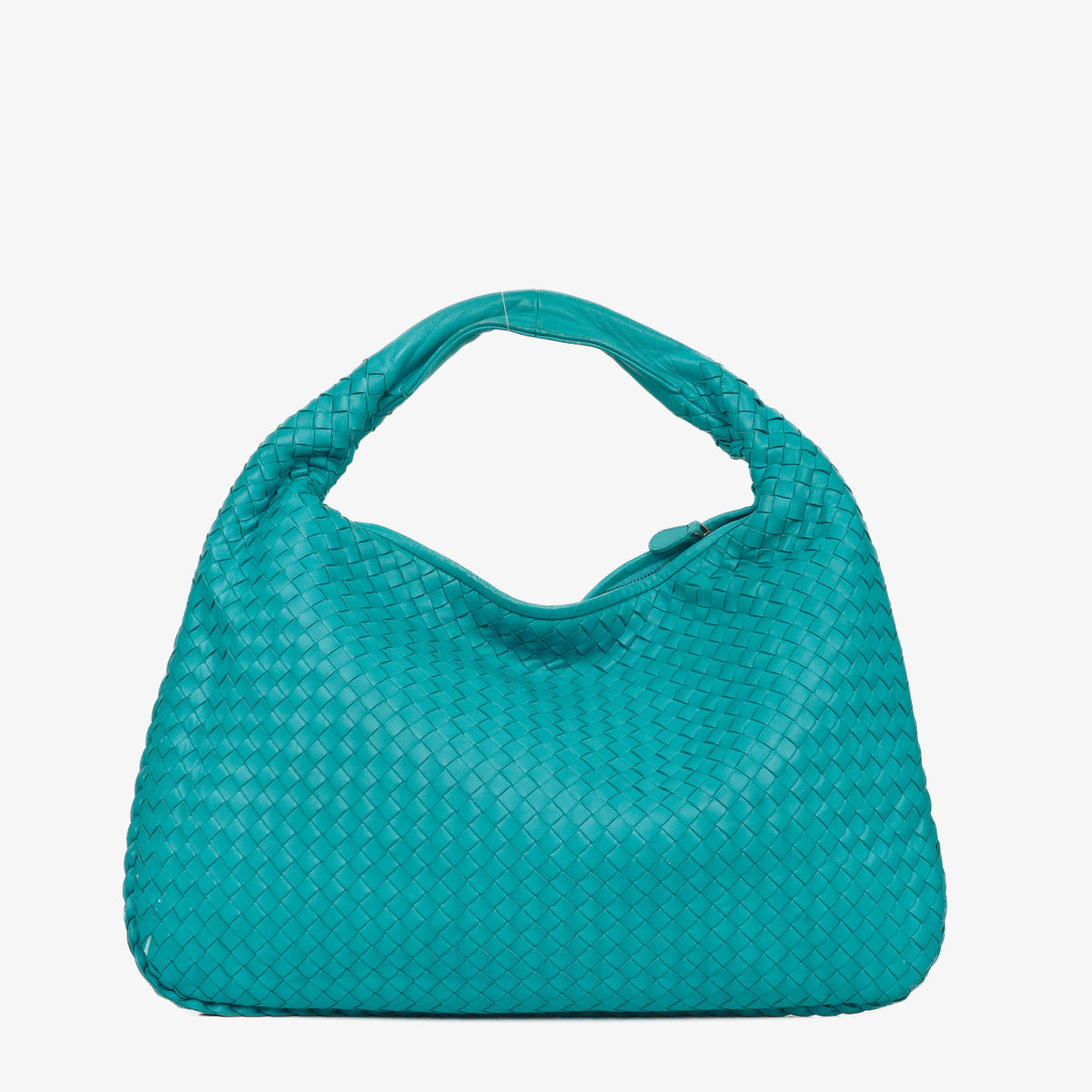 Bottega Veneta Nappa Intrecciato Turquoise Veneta Large Hobo Bag