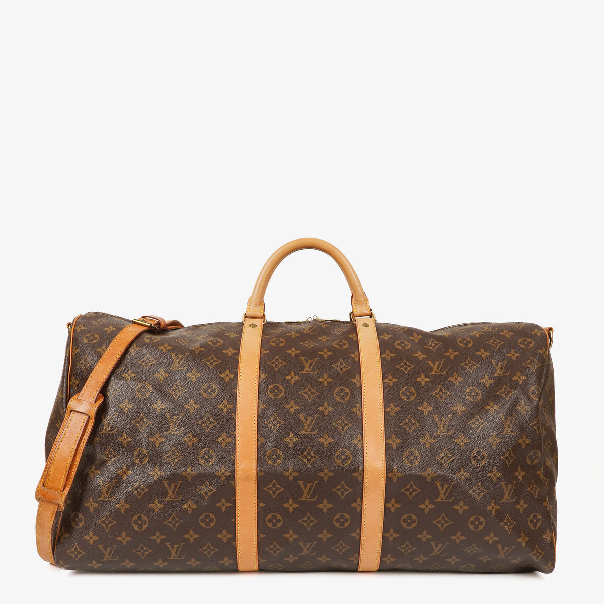 Louis Vuitton Keepall 60 Bandoulière Monogram Canvas Travel Bag