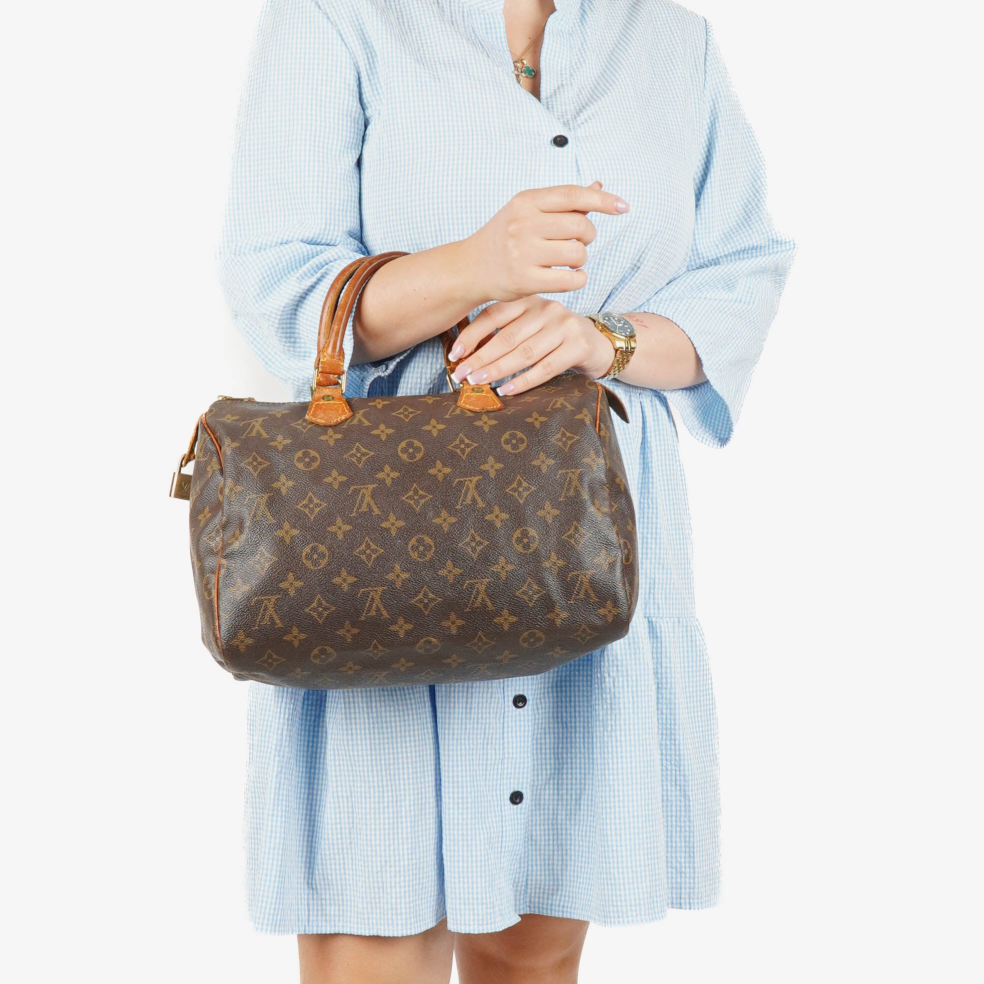 Louis Vuitton Speedy 30 Monogram Canvas Handbag