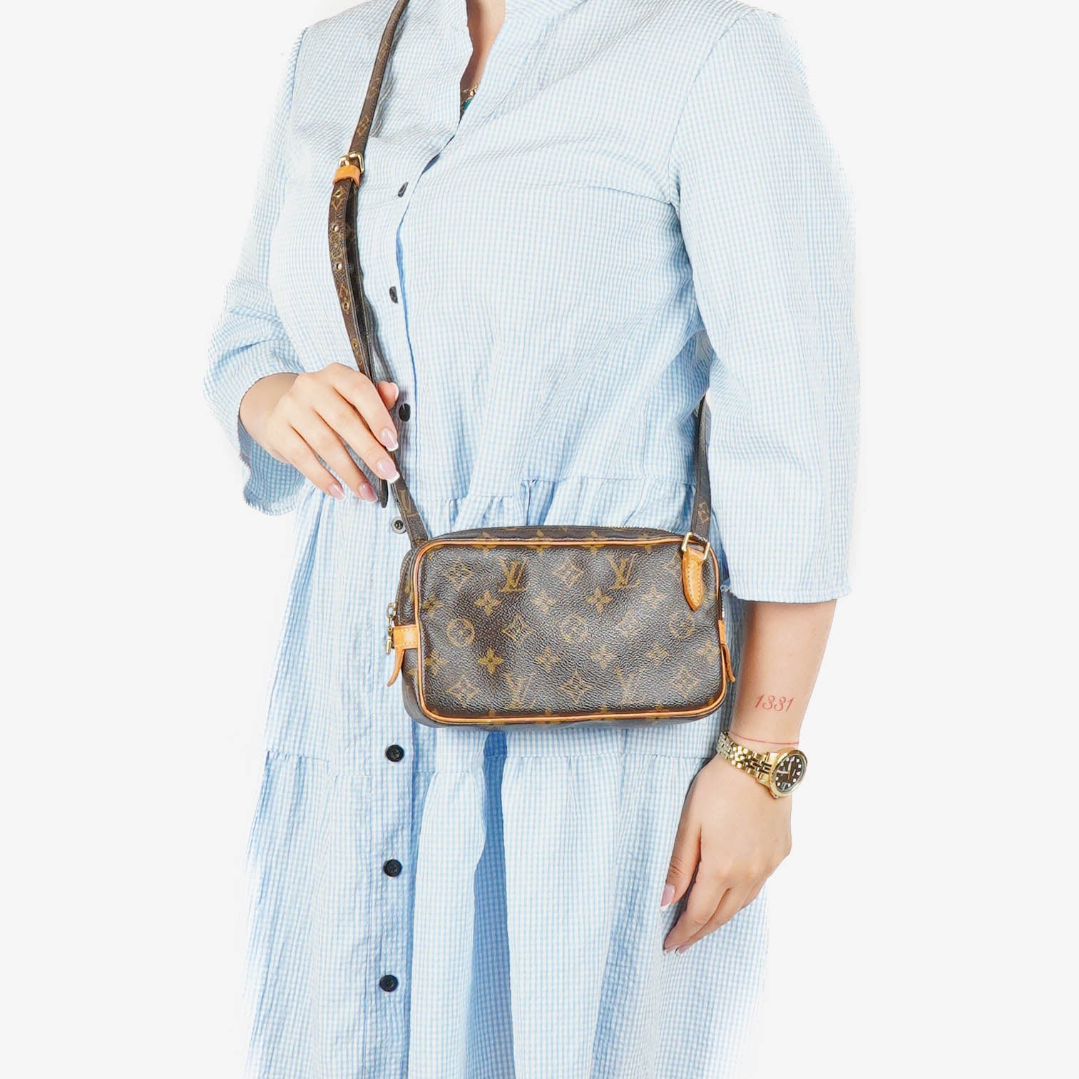 Louis Vuitton Monogram Canvas Marly Bandouliere Pochette Bag