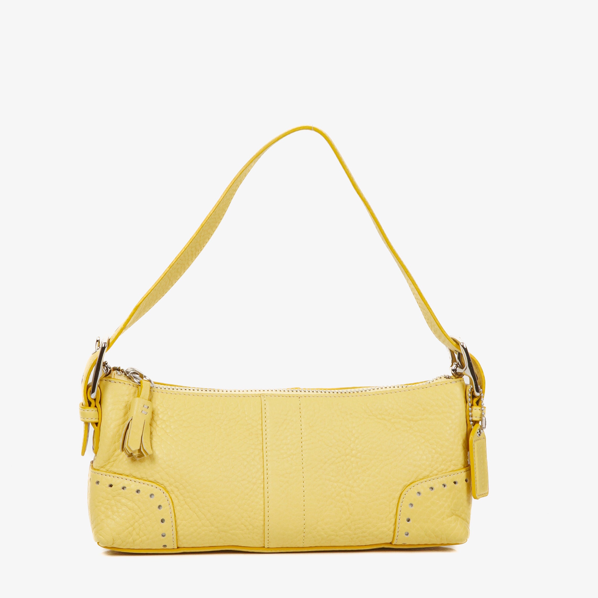 Coach Hampton Yellow Baguette Bag