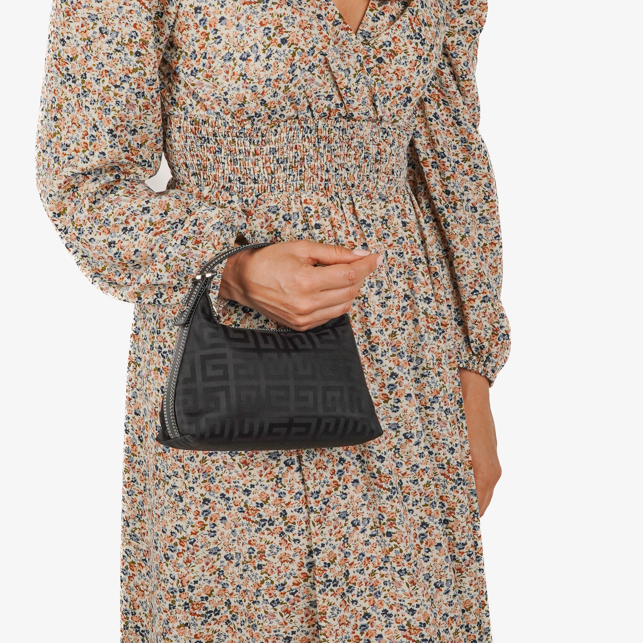 Givenchy Black Nylon Hobo Bag