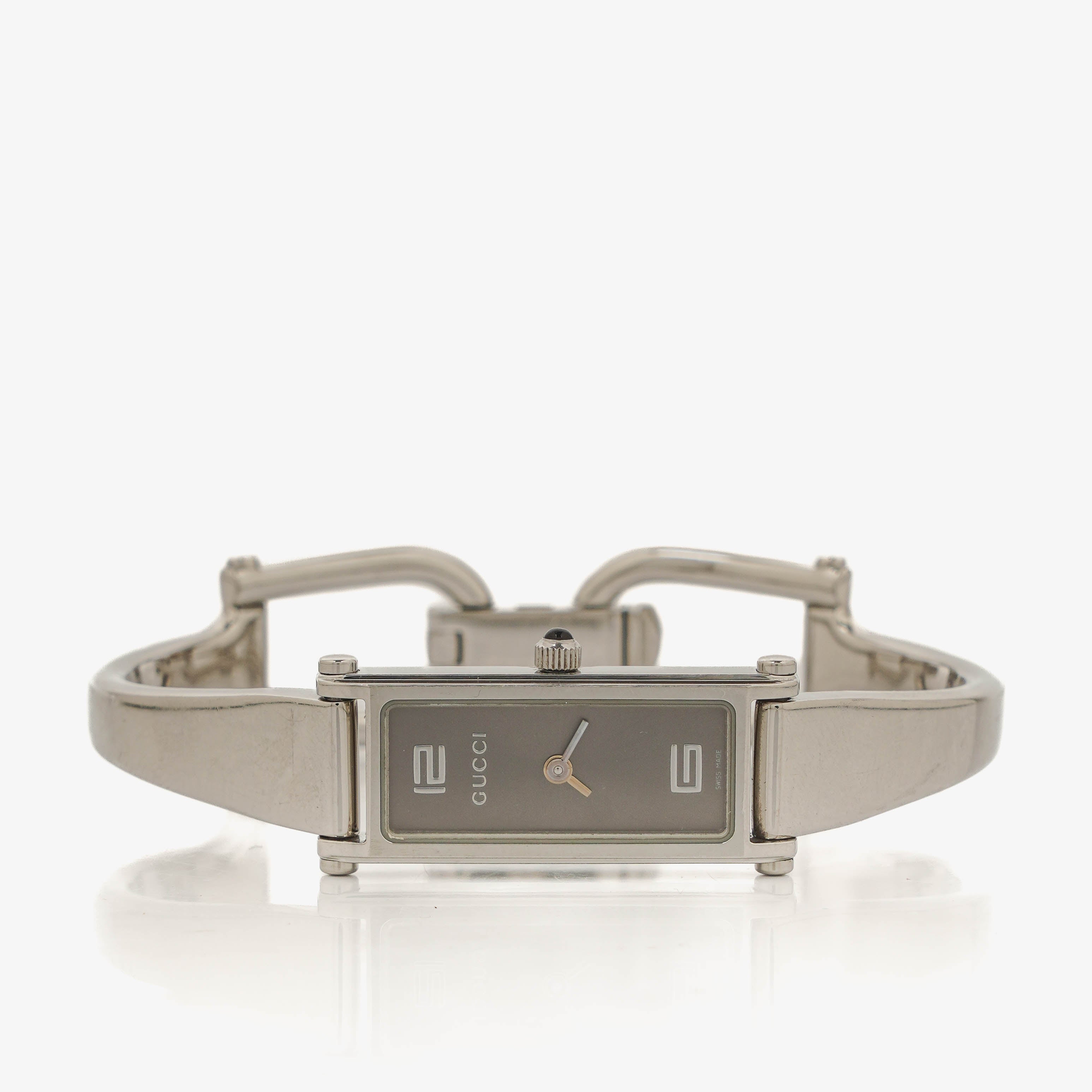 Gucci 1500L Rectangular Stainless Steel Watch