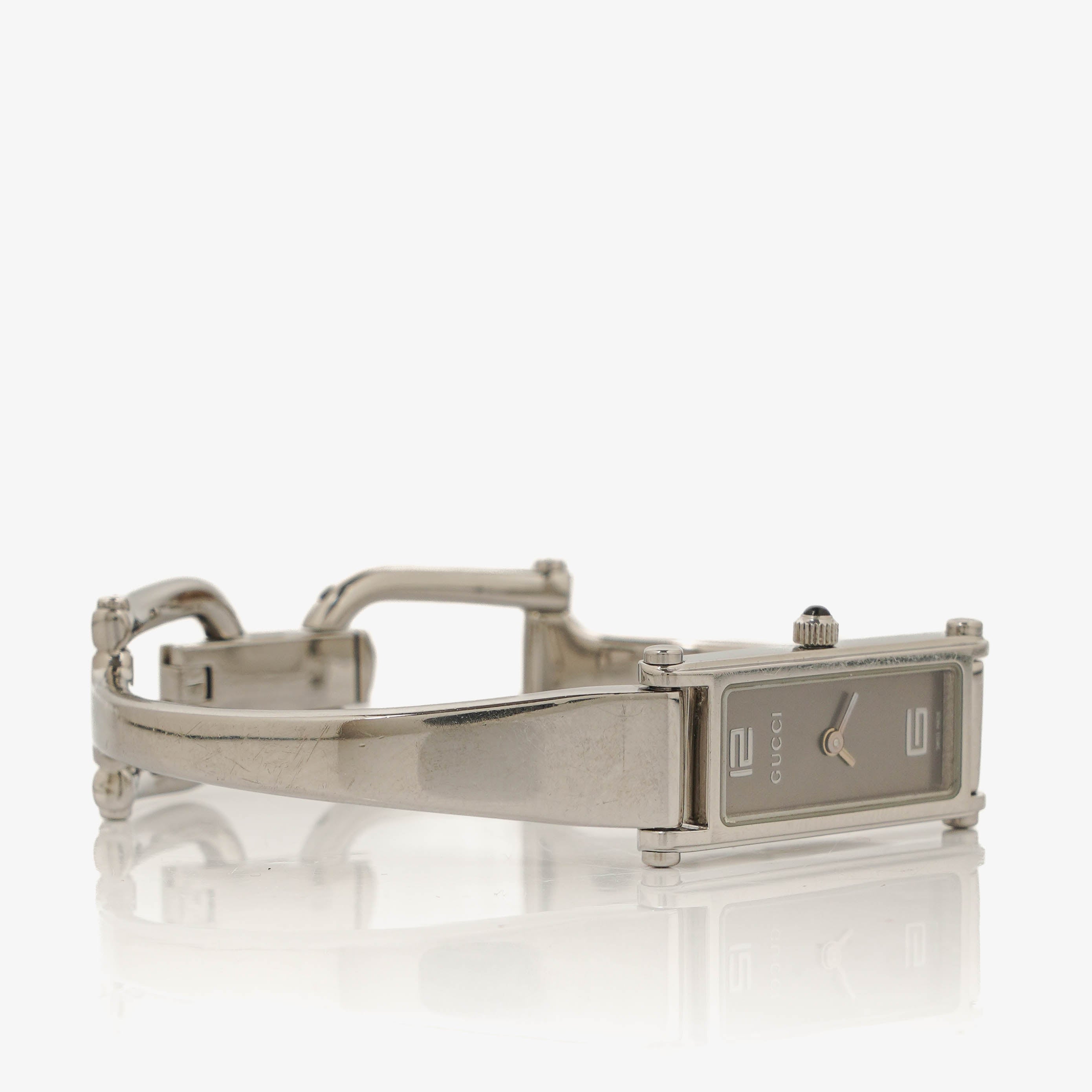 Gucci 1500L Rectangular Stainless Steel Watch