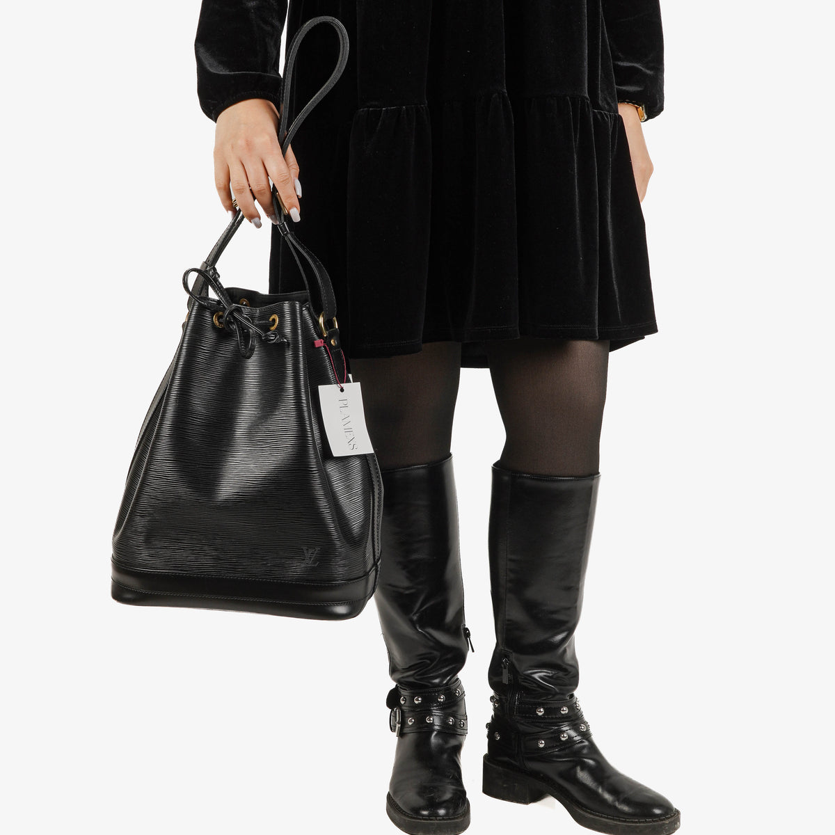 Louis Vuitton Noe Grande GM Black Epi Leather Shoulder Bag