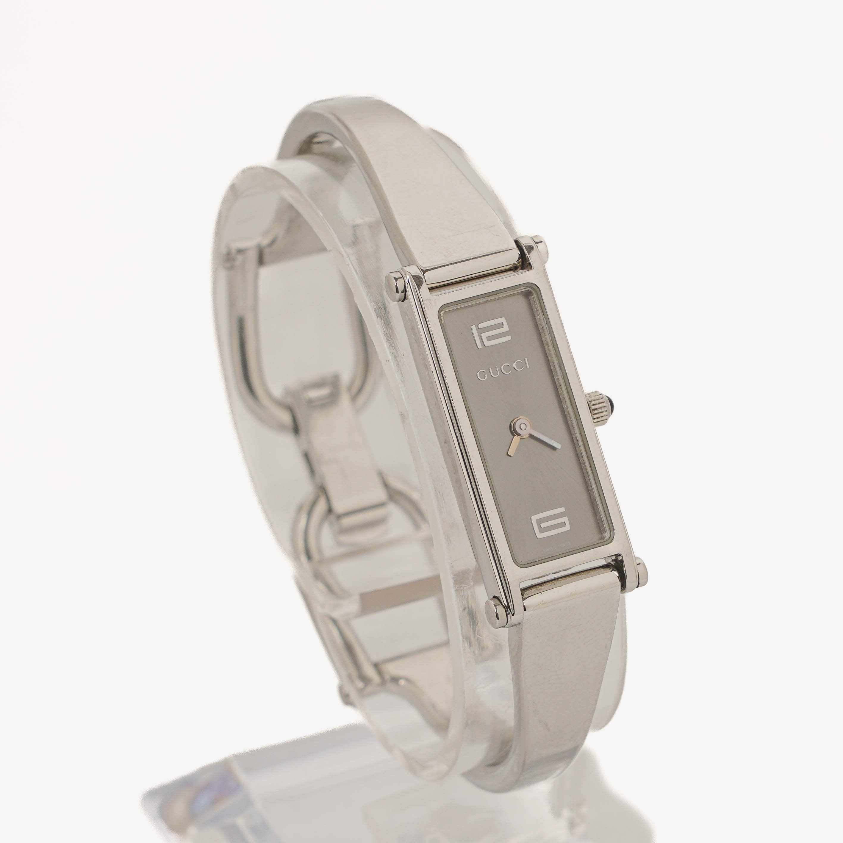 Gucci 1500L Rectangular Stainless Steel Watch