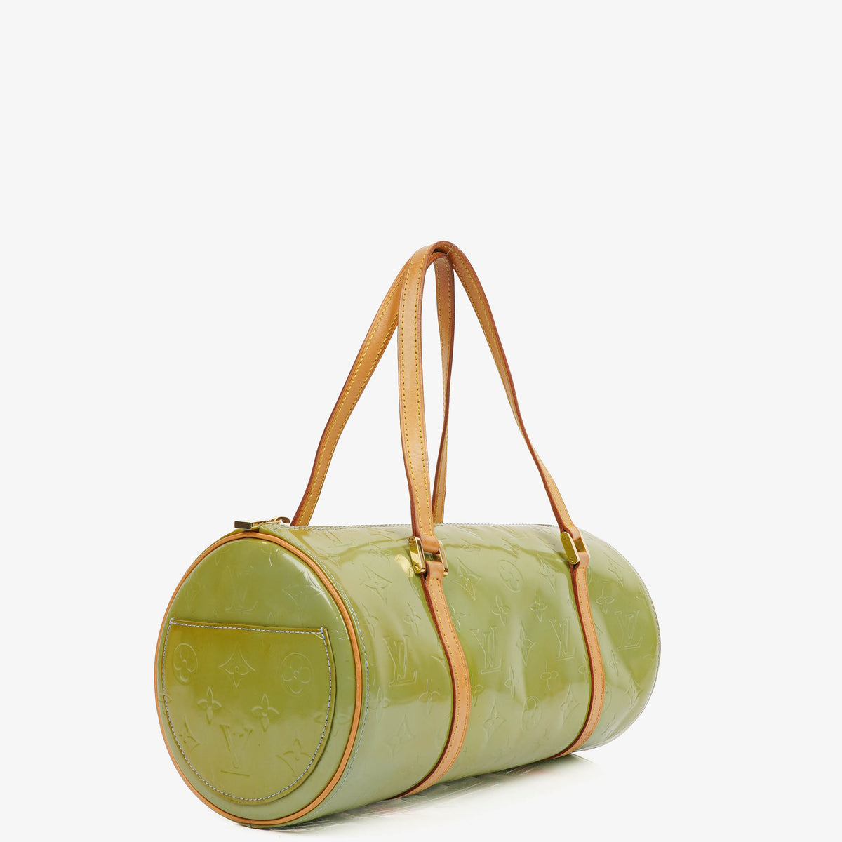 Louis Vuitton Green Papillon 30 Bedford Monogram Vernis Leather Bag