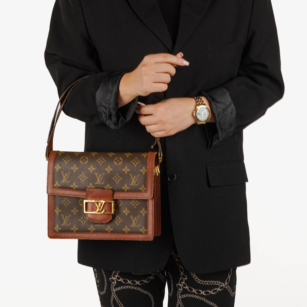 Louis Vuitton Dauphine Monogram Canvas Shoulder Bag