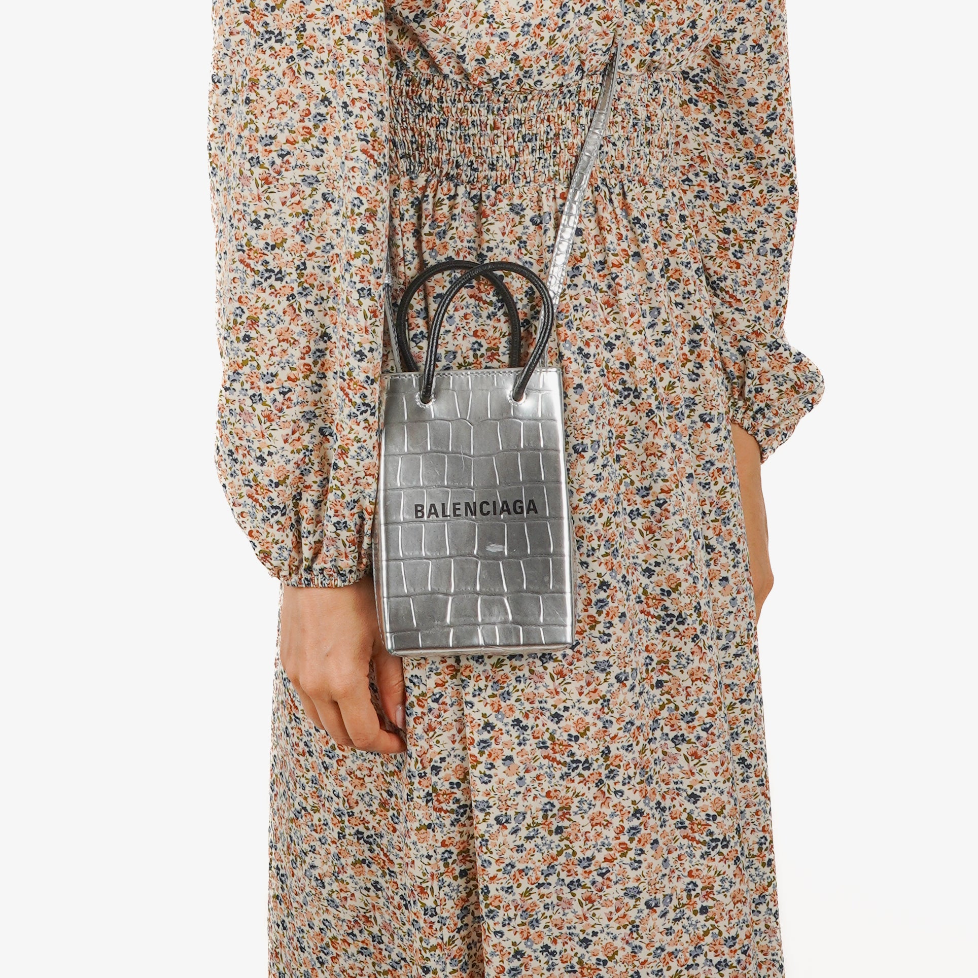 Balenciaga Shopping Phone Holder Bag