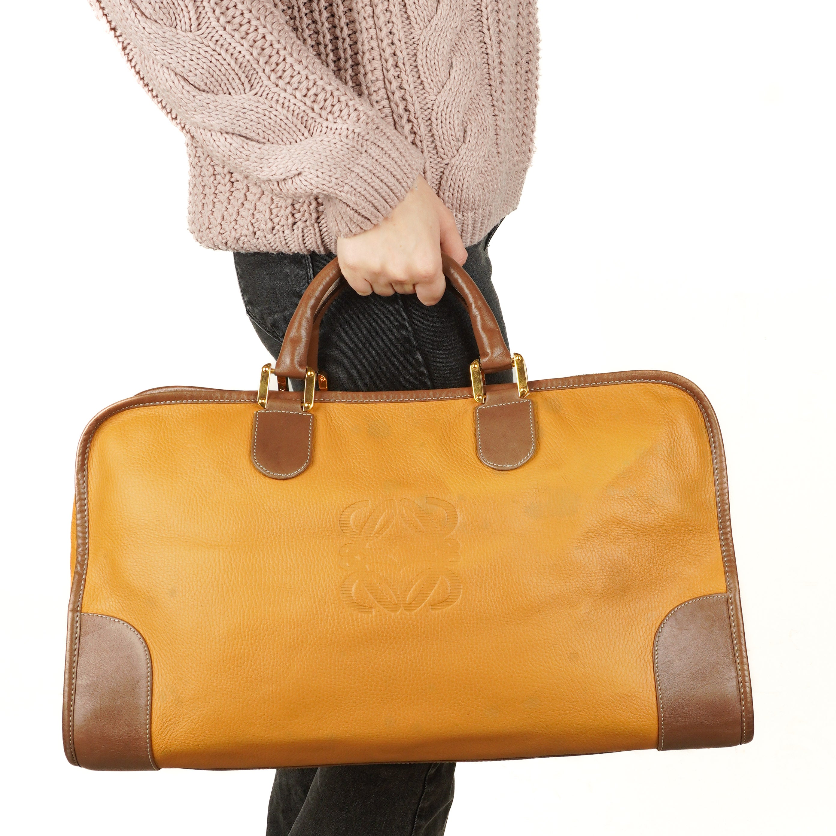 Loewe Amazona Leather Travel Handle Bag