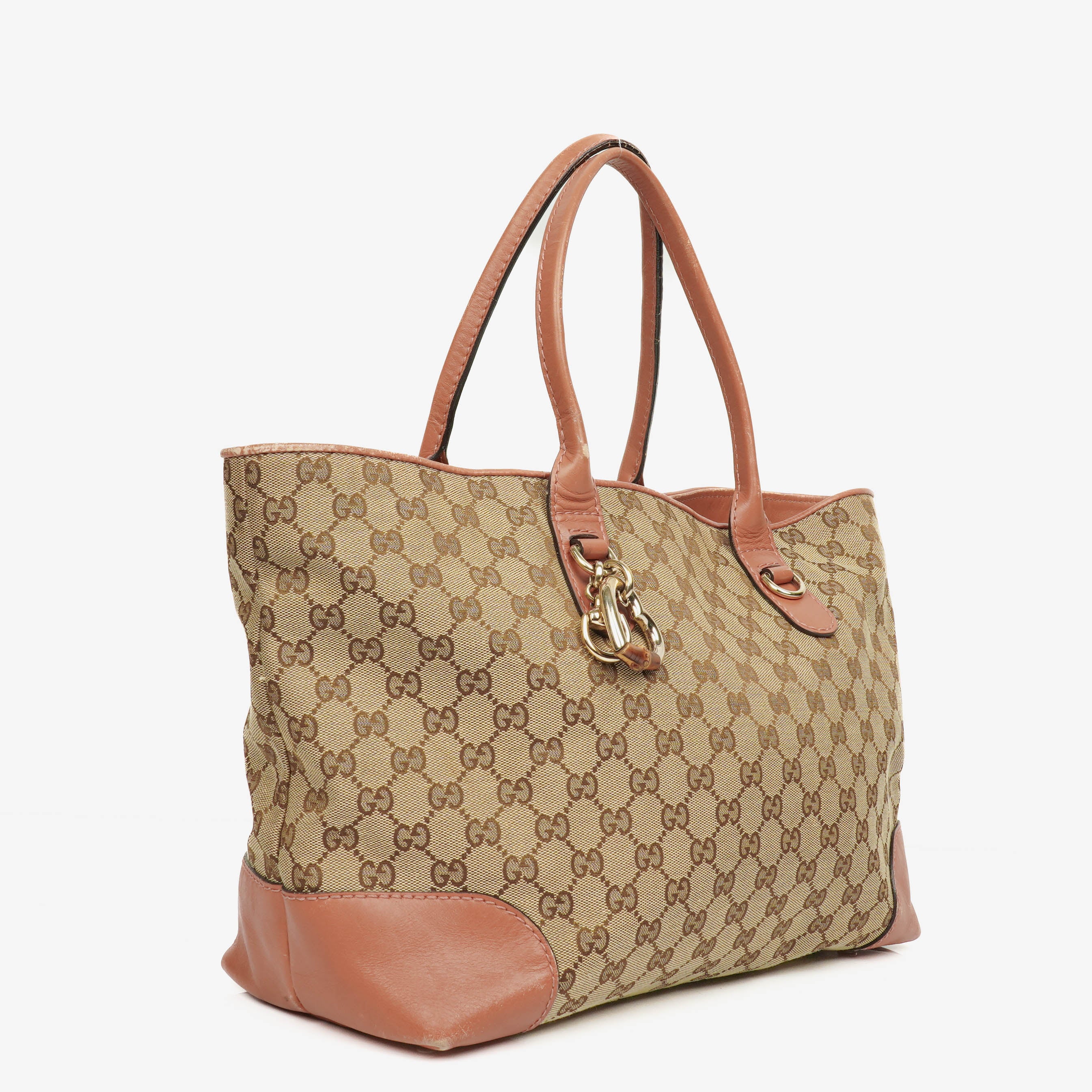 Gucci GG Canvas Heart Bit Tote Bag