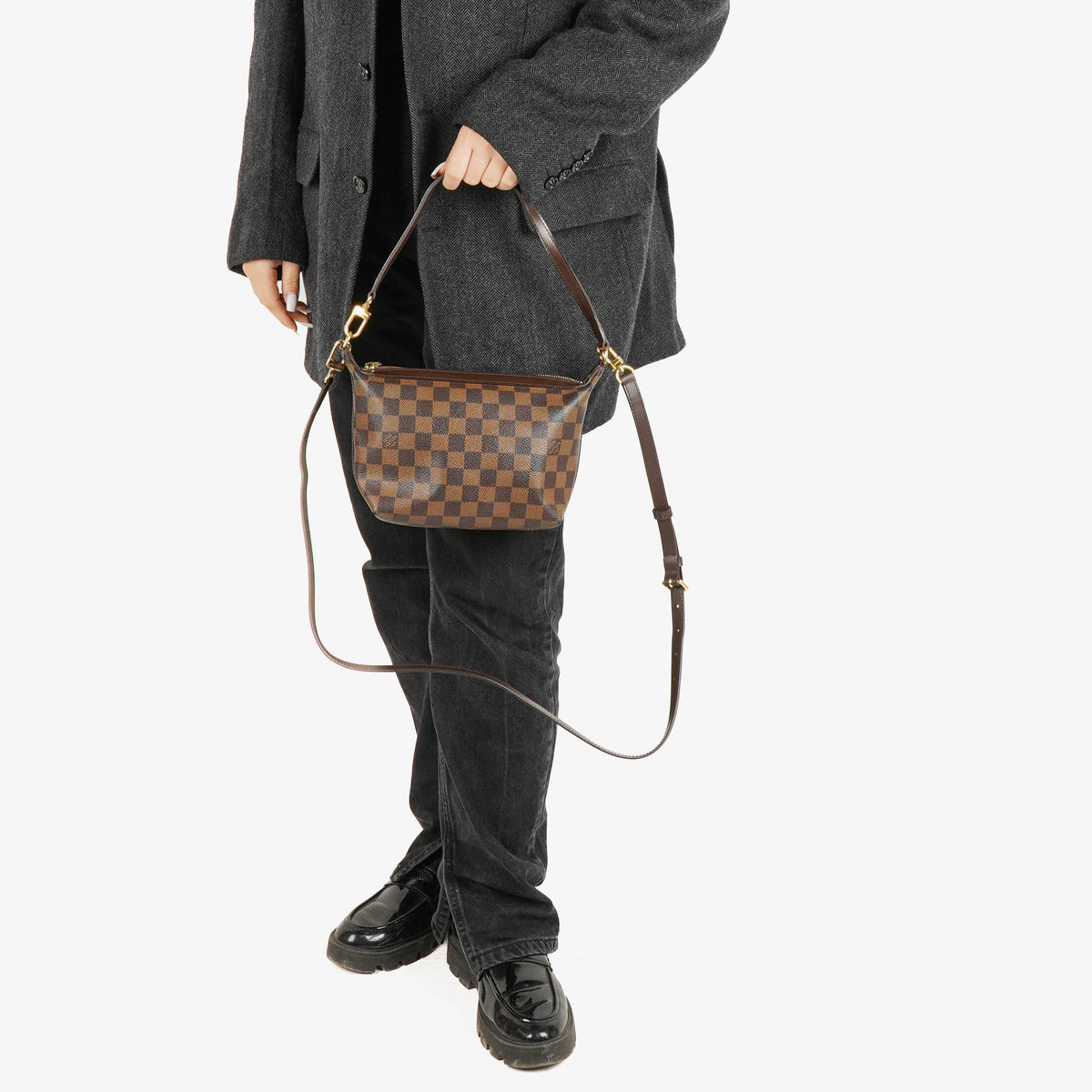 Louis Vuitton Damier Ebene Illovo PM Shoulder Bag