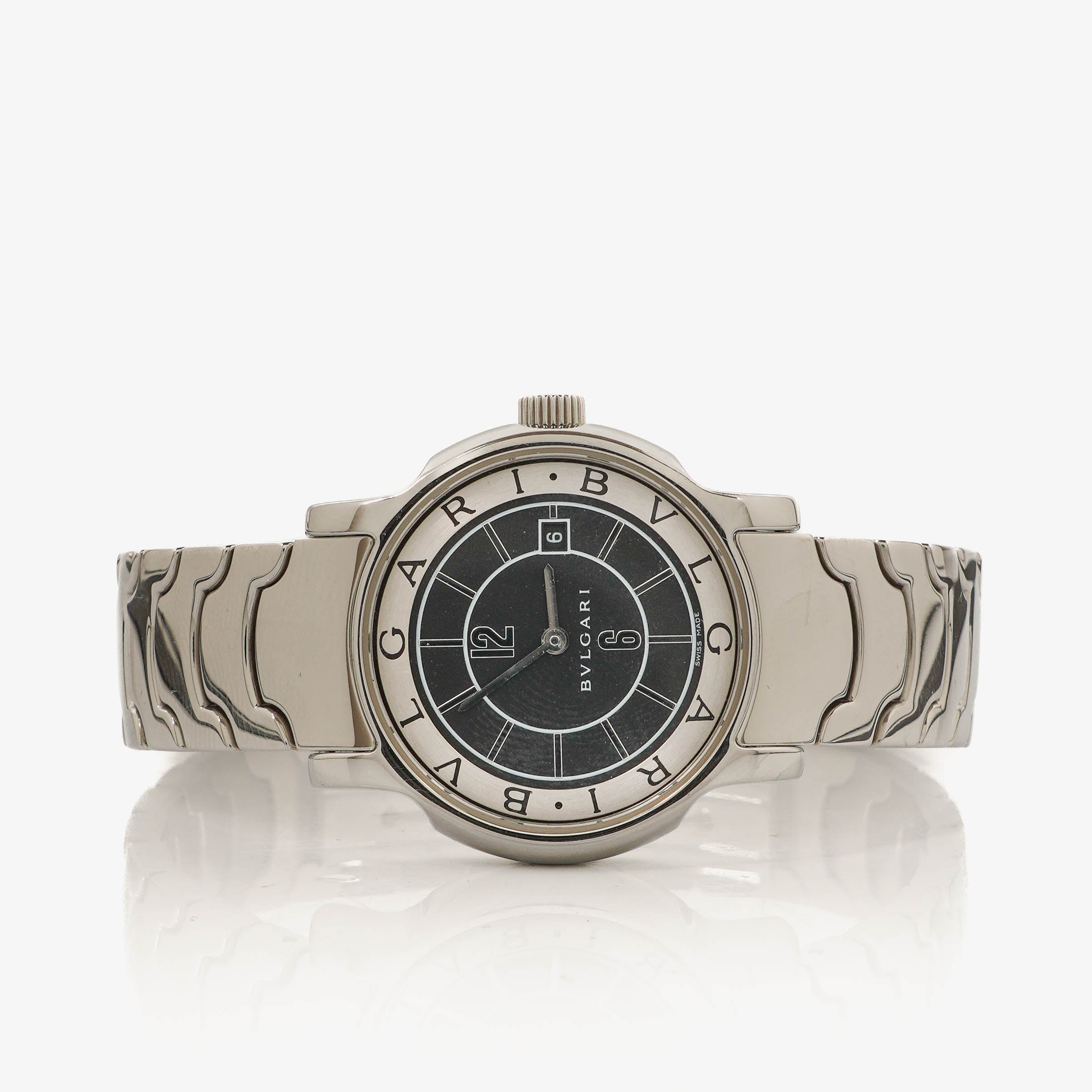 Bvlgari Bulgari Solotempo Stainless Steel 28mm Quartz Watch 
