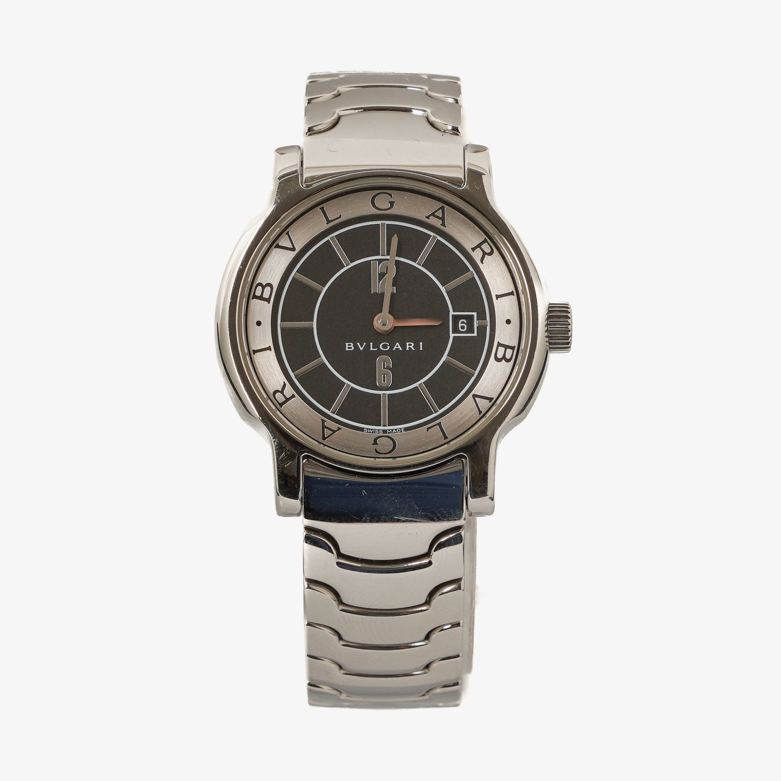 Bvlgari Bulgari Solotempo Stainless Steel 28mm Quartz Watch 