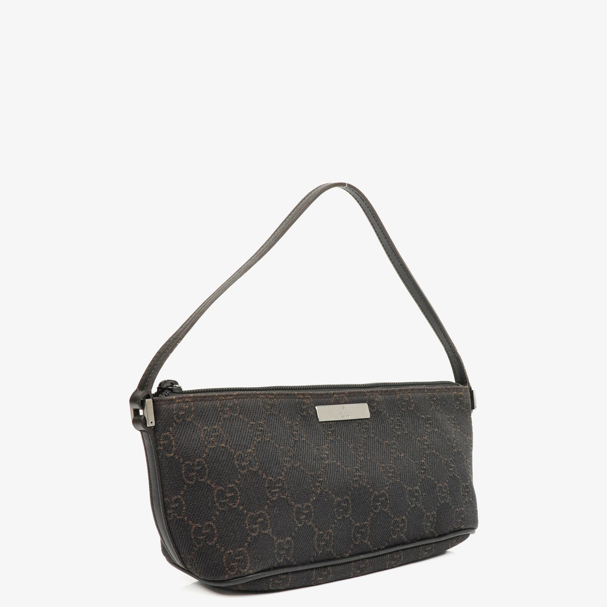 Gucci Brown Baguette Pochette Boat Bag
