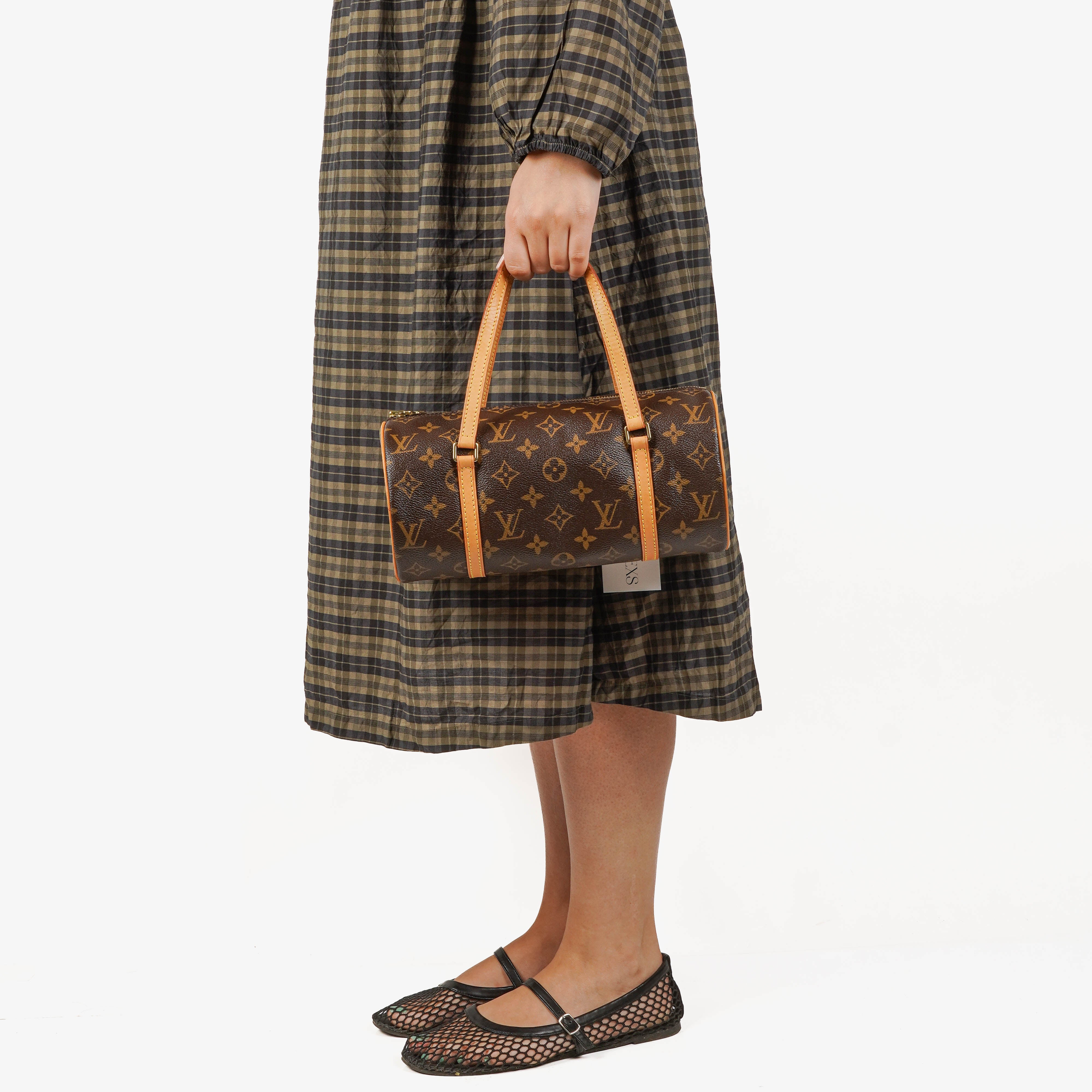 Louis Vuitton Papillon 25 Vintage Monogram Canvas Handbag