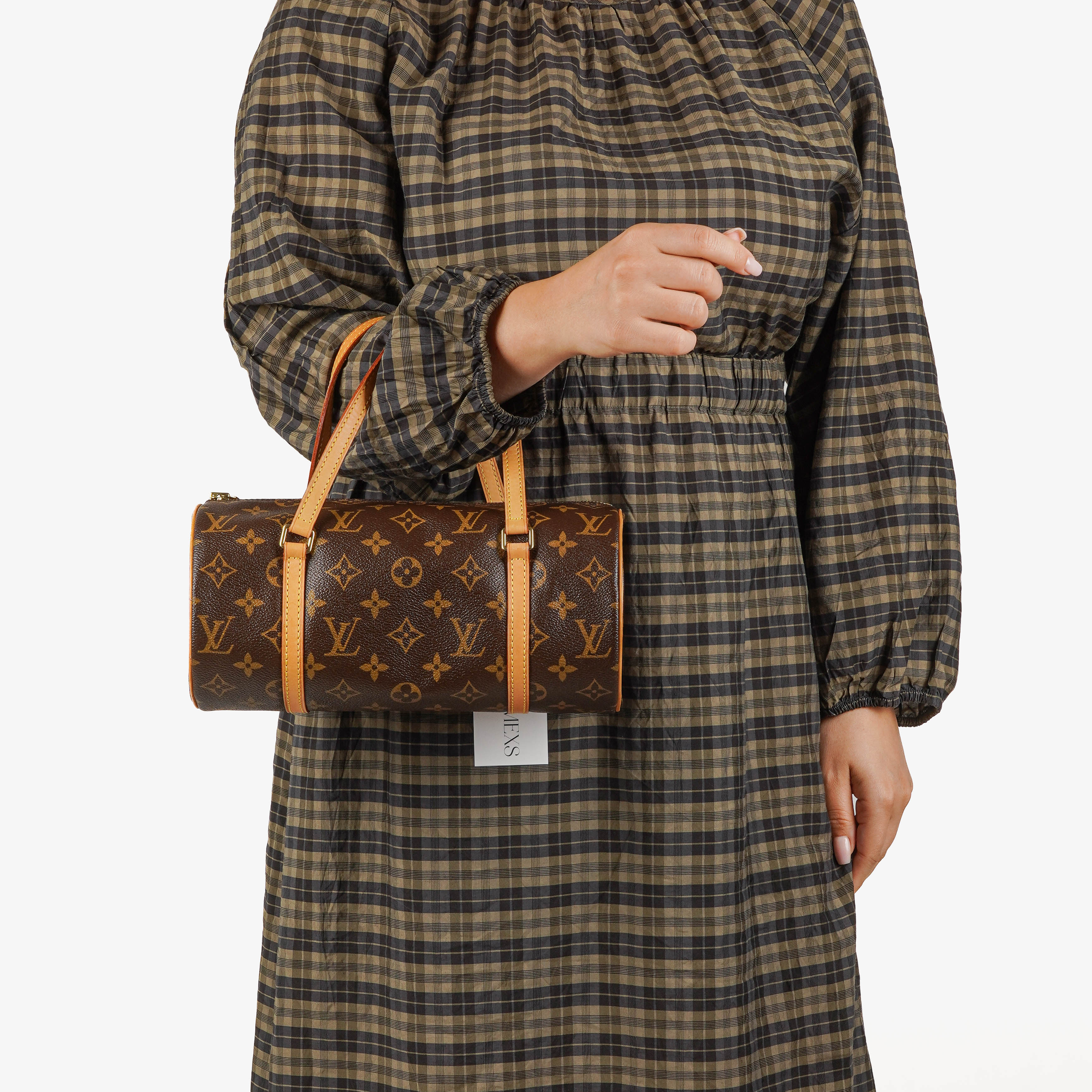 Louis Vuitton Papillon 25 Vintage Monogram Canvas Handbag