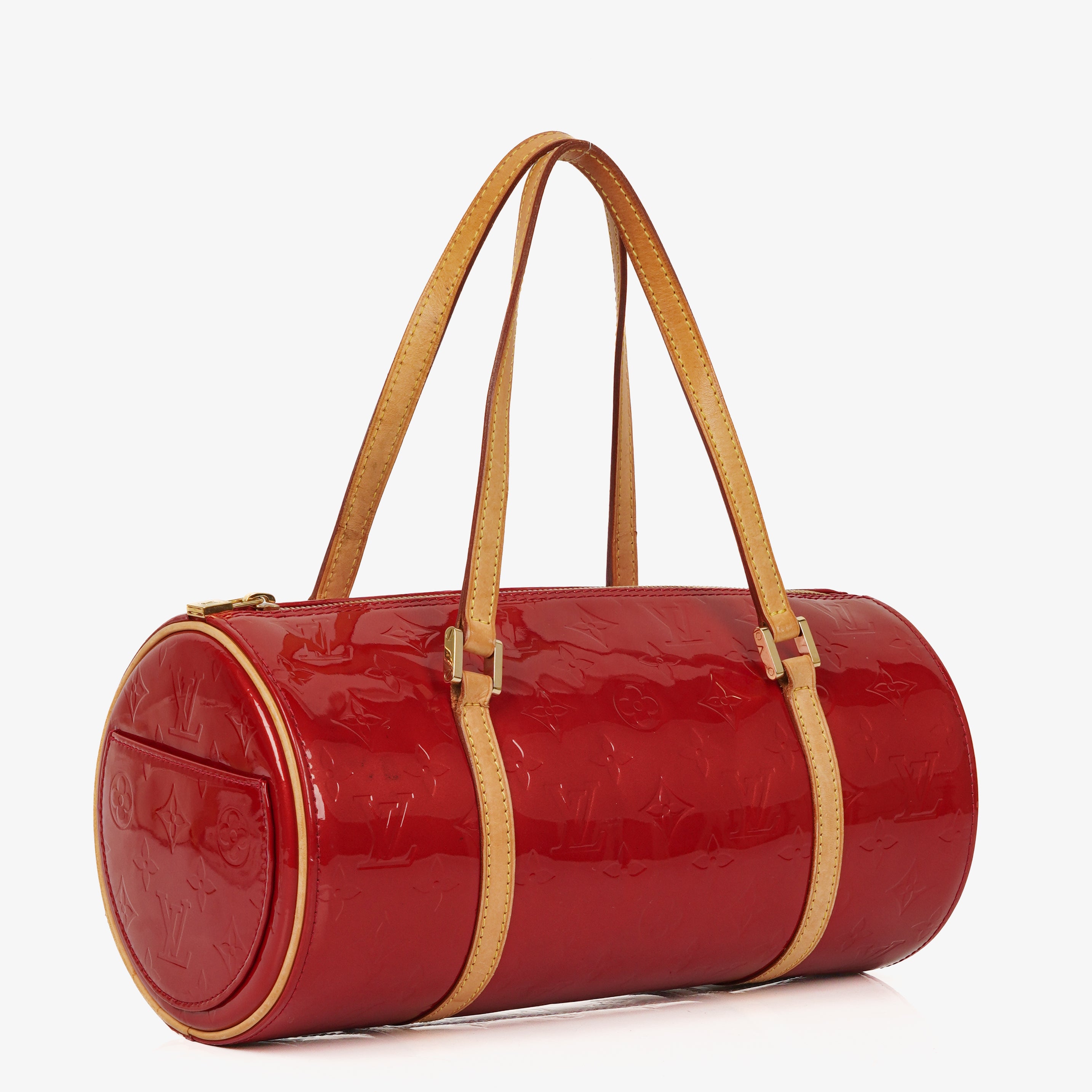 Louis Vuitton Papillon 30 Bedford Monogram Red Vernis Leather Bag