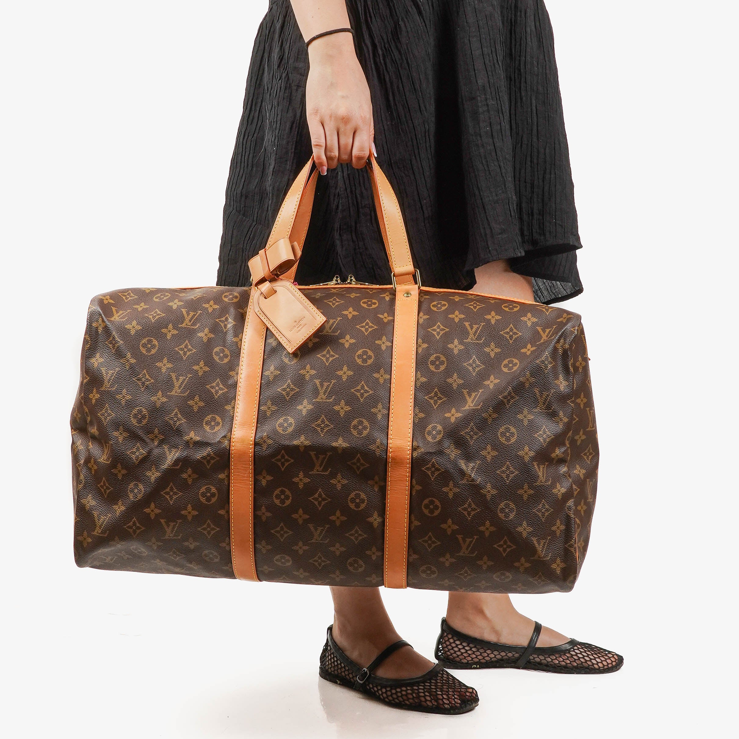 Louis Vuitton Sac Souple 55 Monogram Canvas Travel Bag