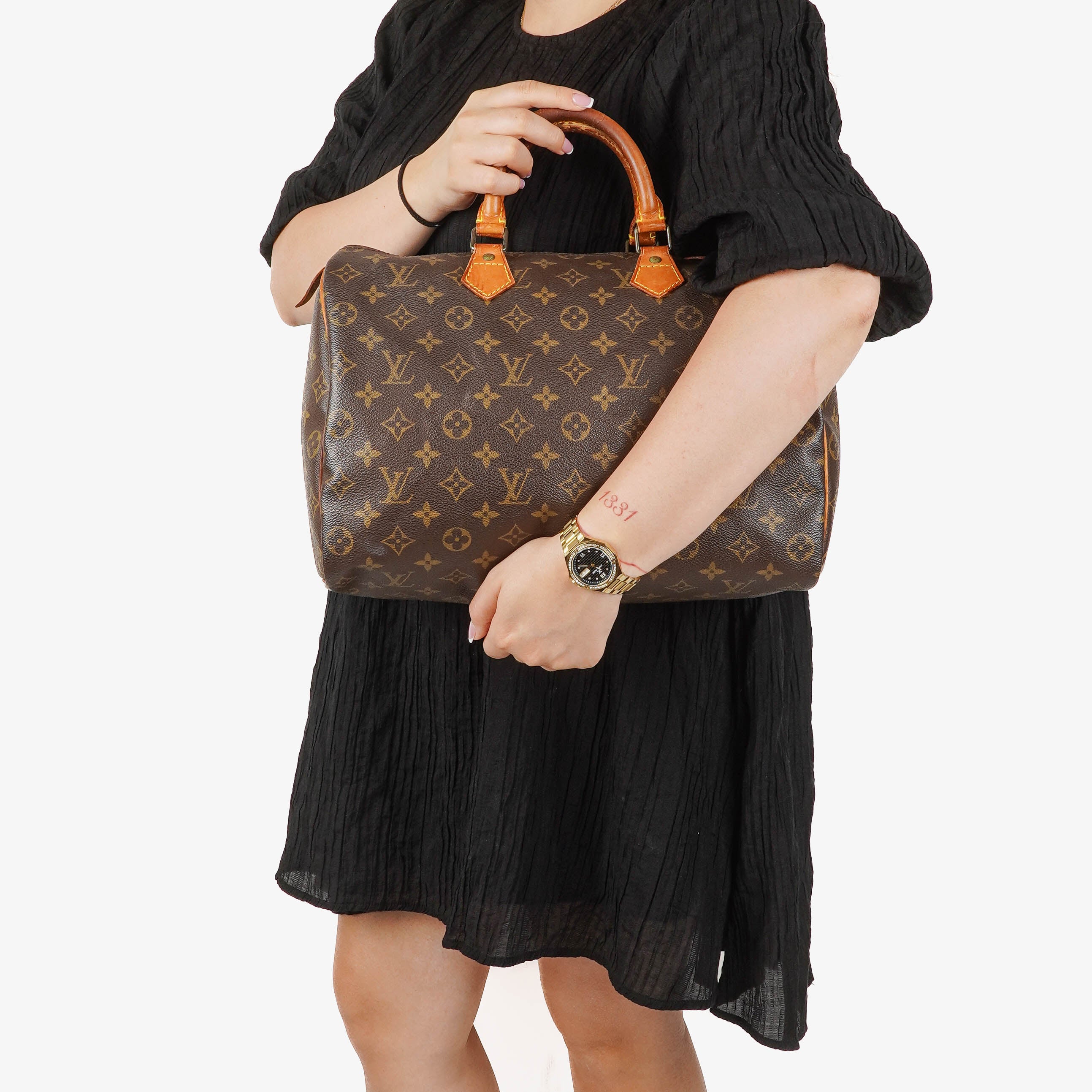 Louis Vuitton Speedy 35 Monogram Canvas Handbag