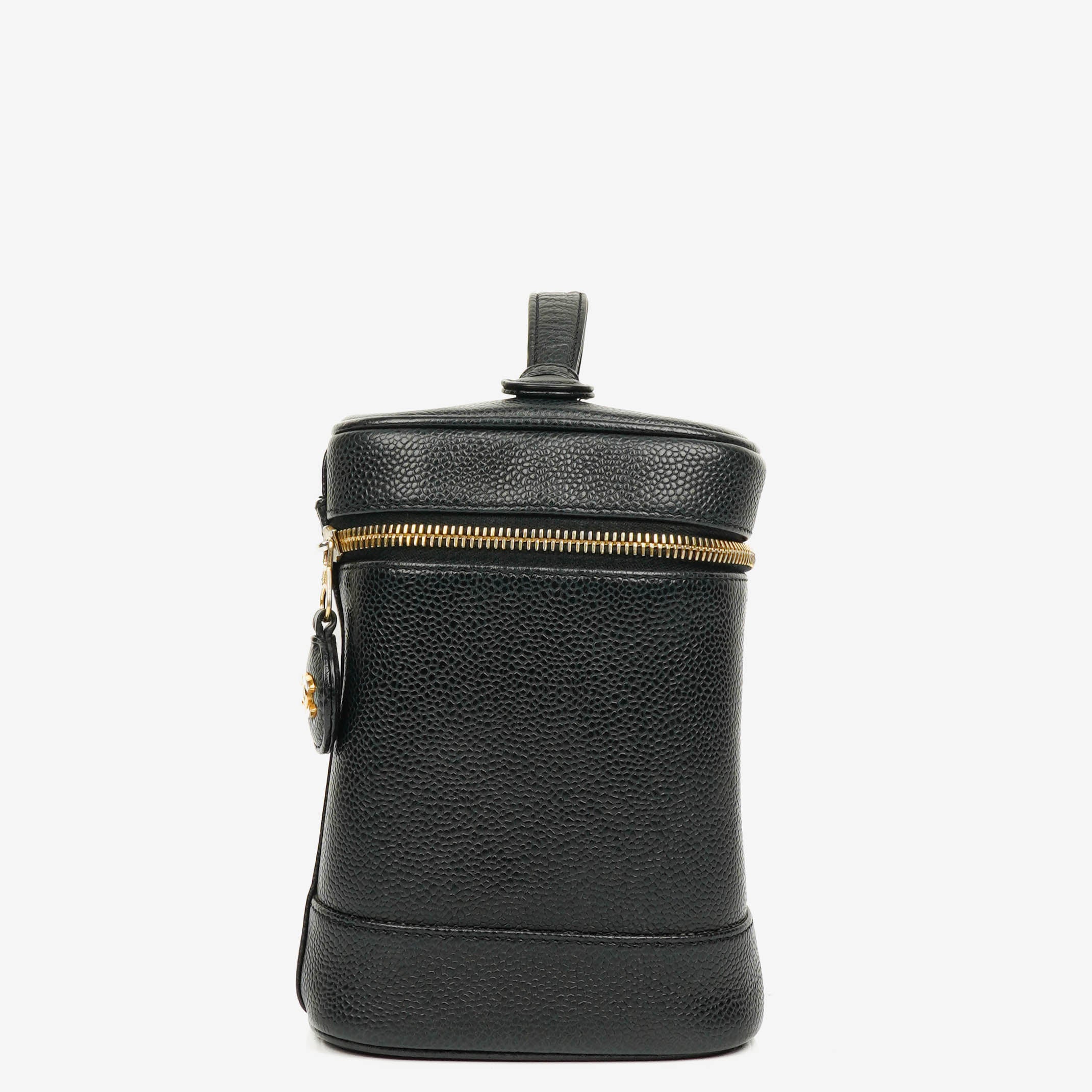 Chanel Black Caviar Leather Vanity Case