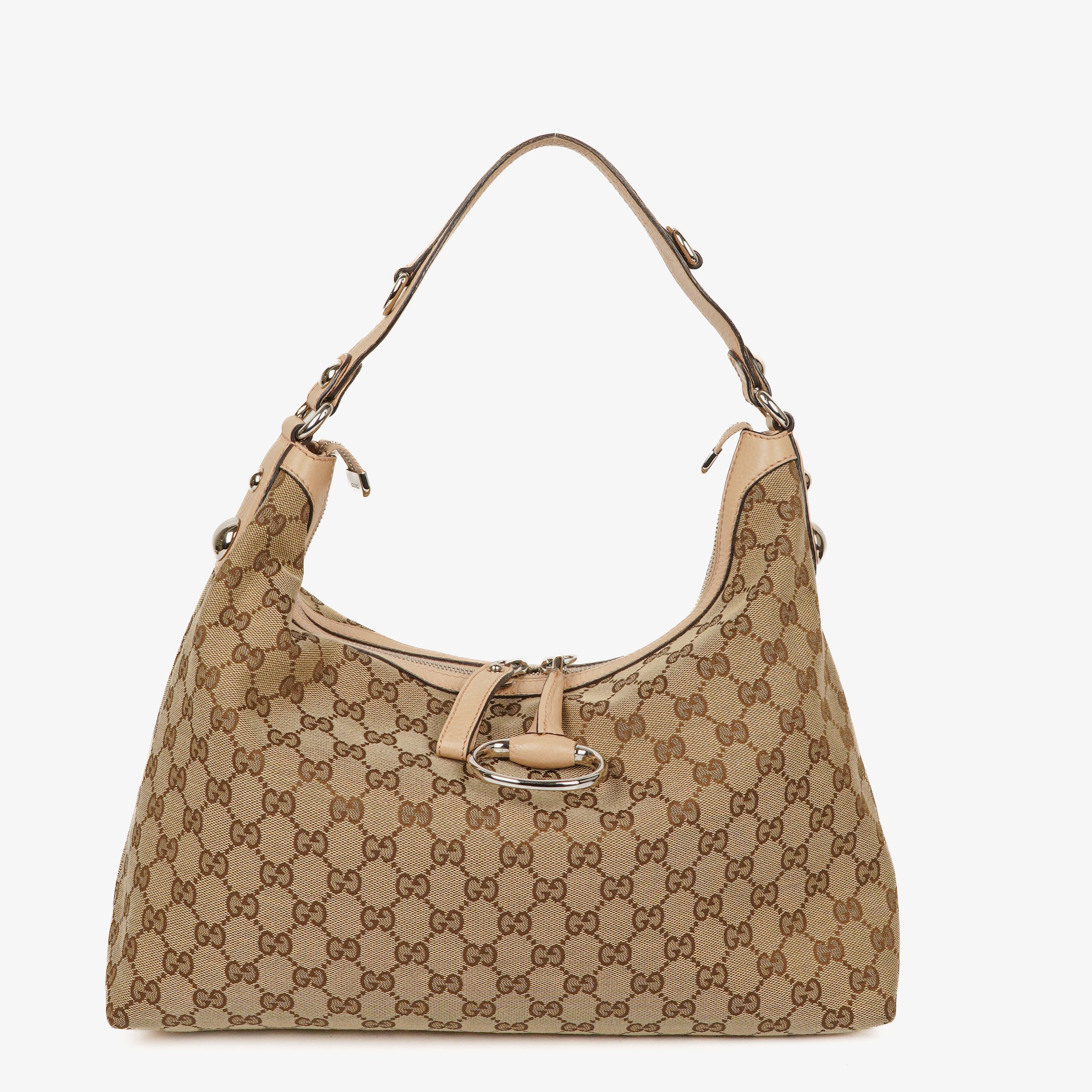 Gucci GG Canvas Icon Bit Hobo Bag