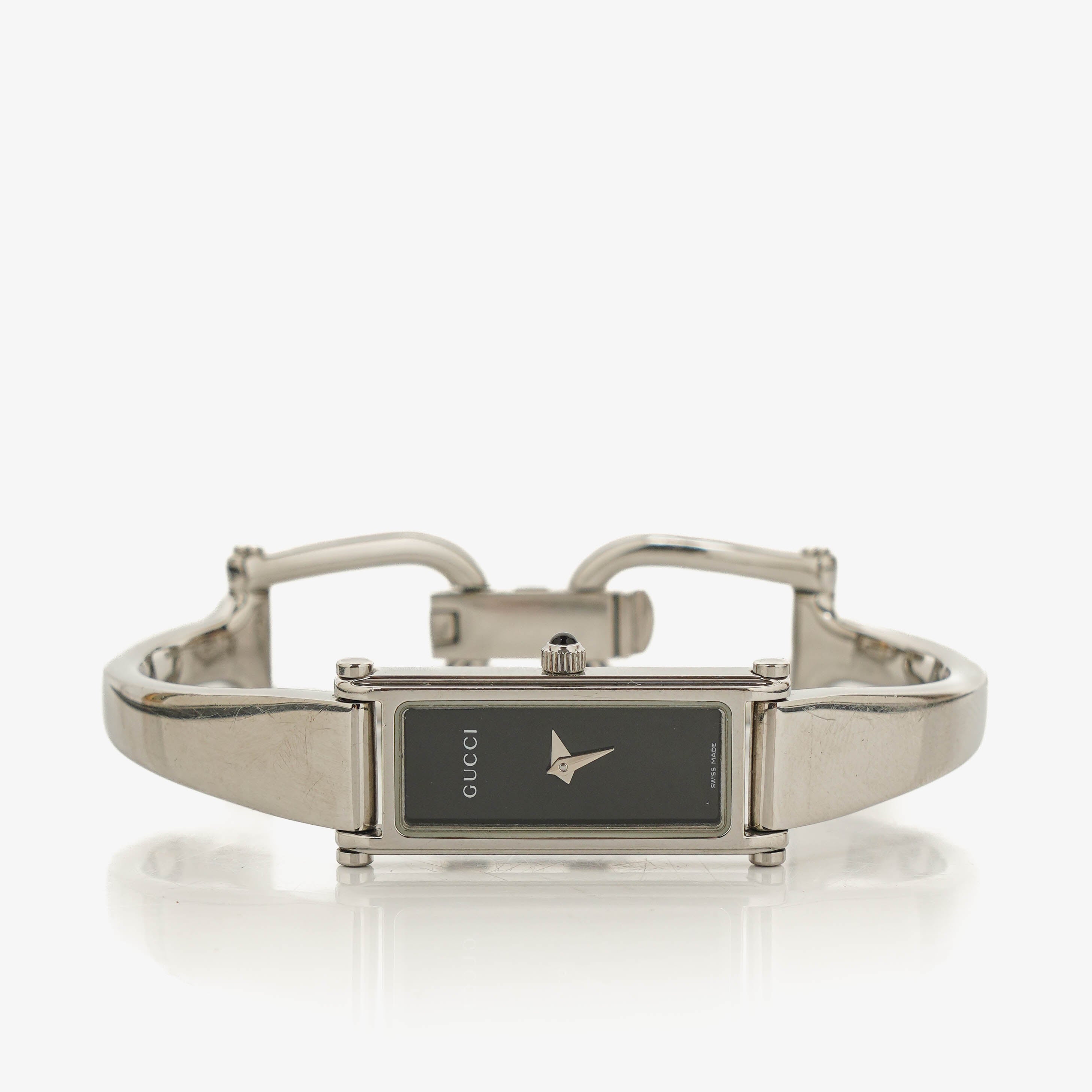 Gucci 1500L Rectangular Stainless Steel Watch