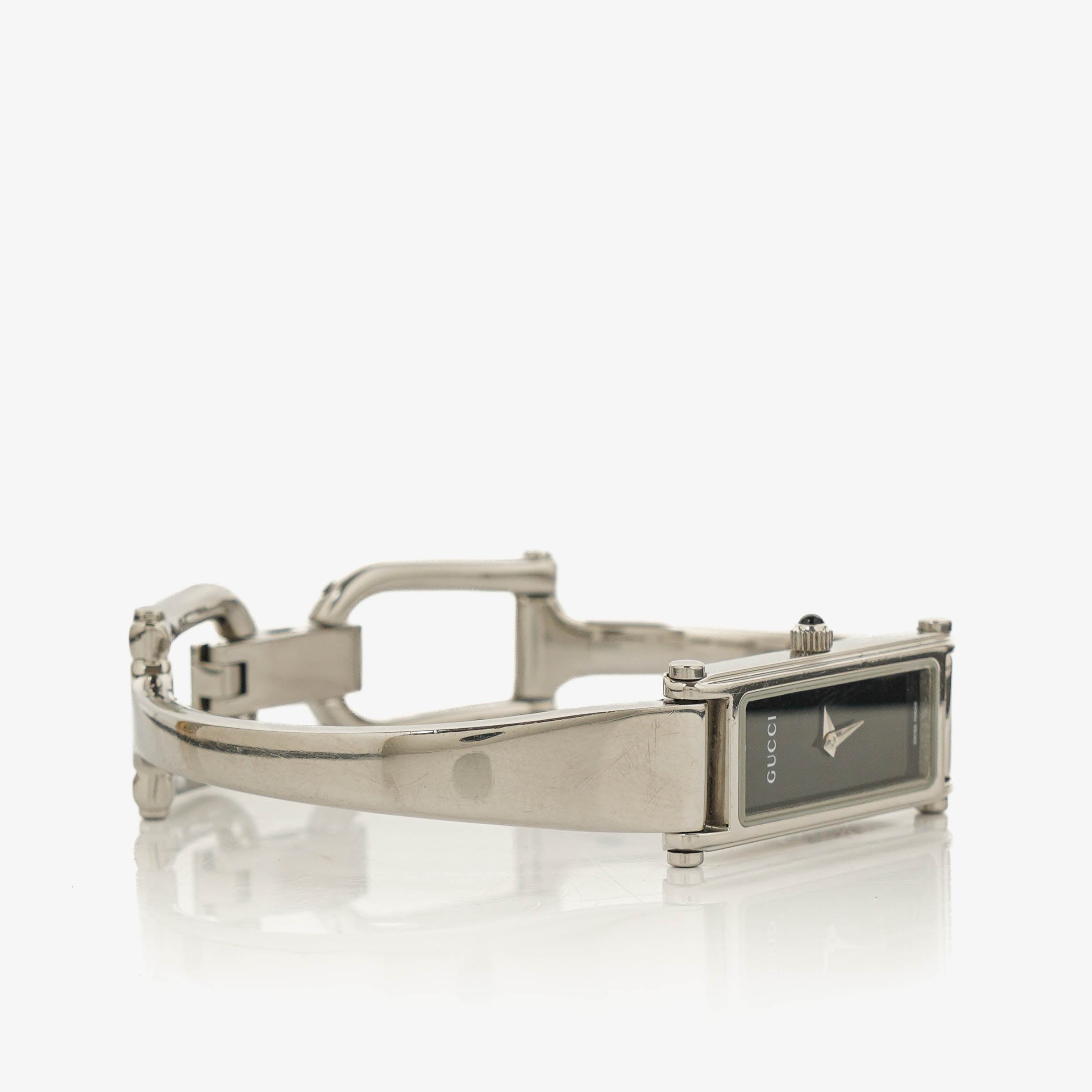Gucci 1500L Rectangular Stainless Steel Watch