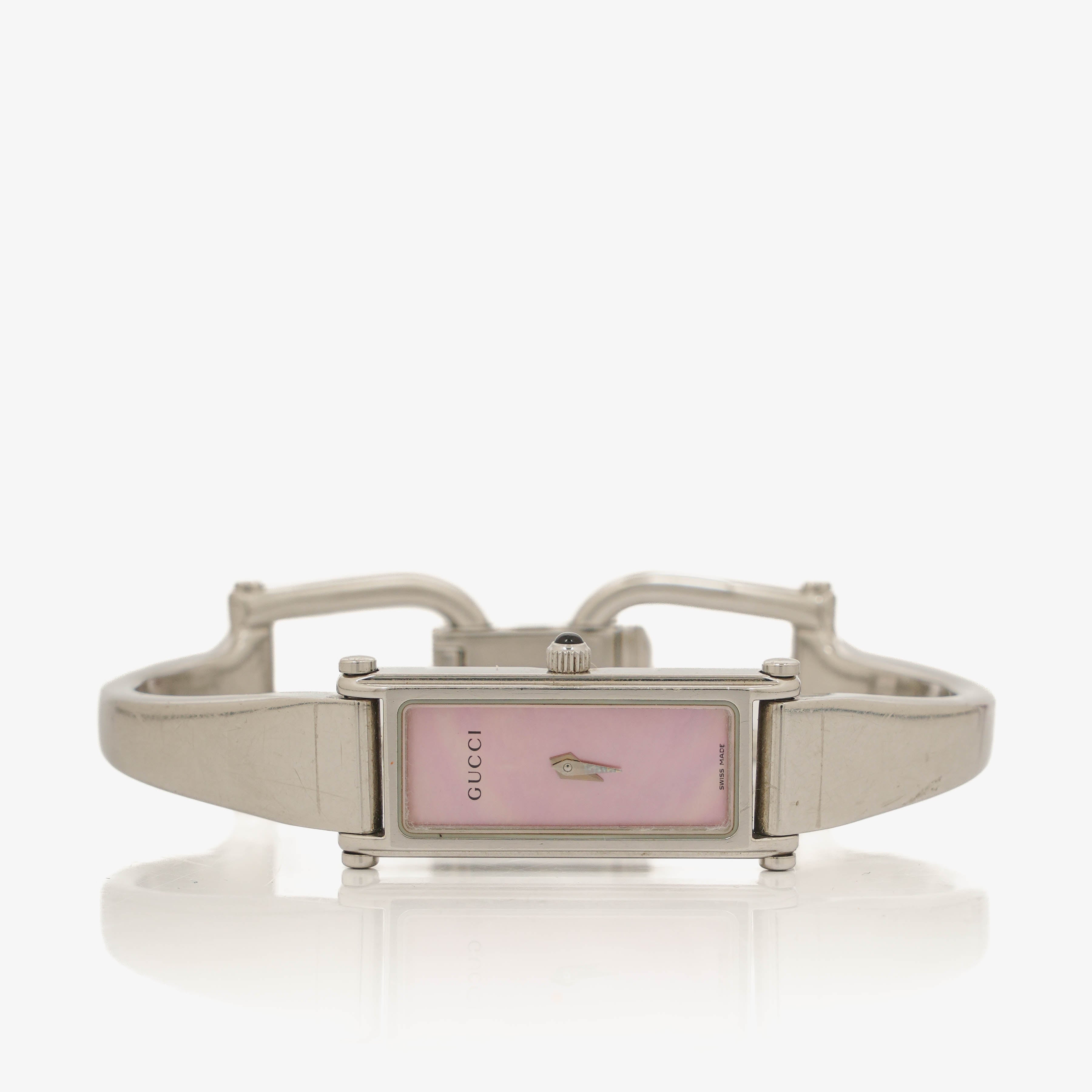 Gucci 1500L Rectangular Stainless Steel Watch