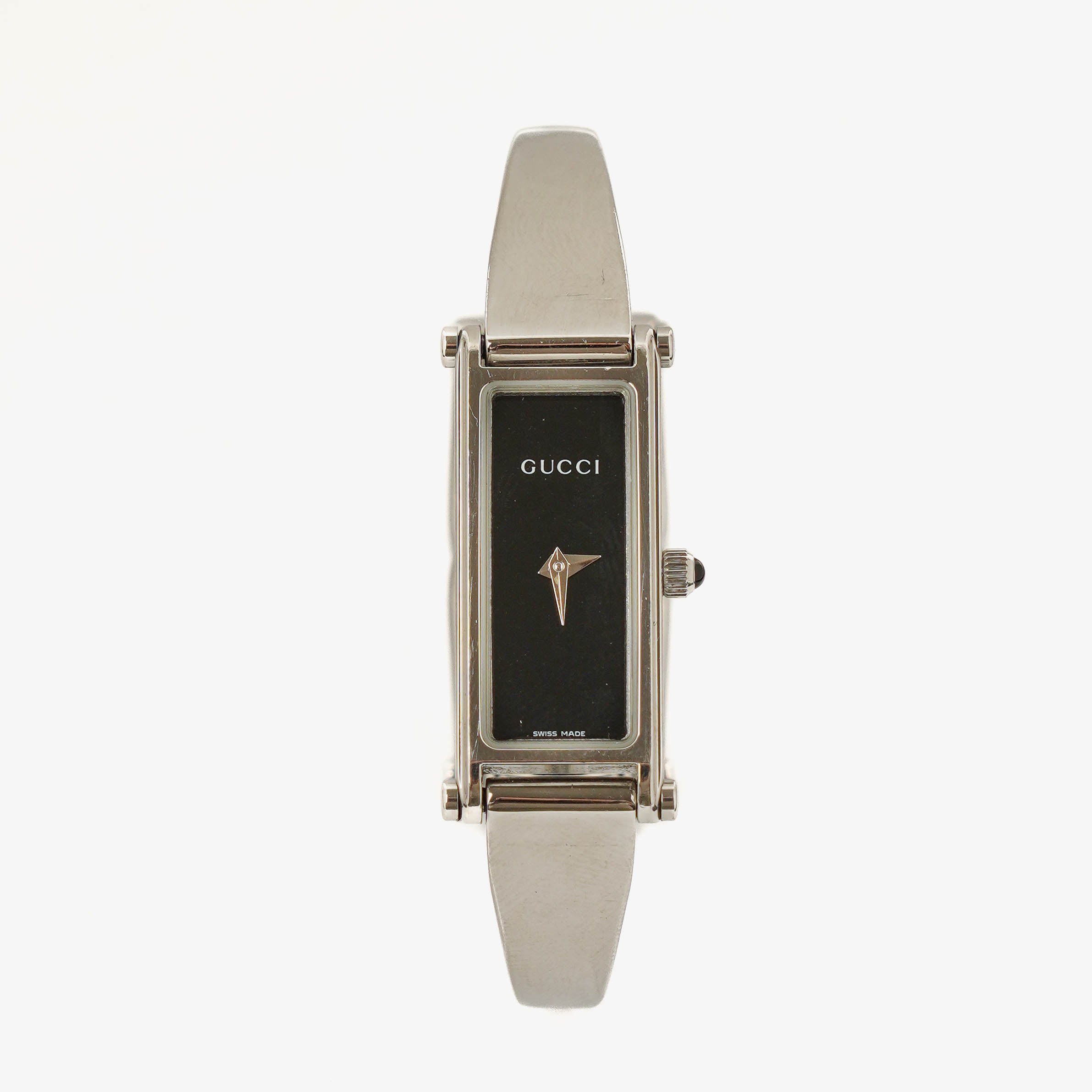 Gucci 1500L Rectangular Stainless Steel Watch