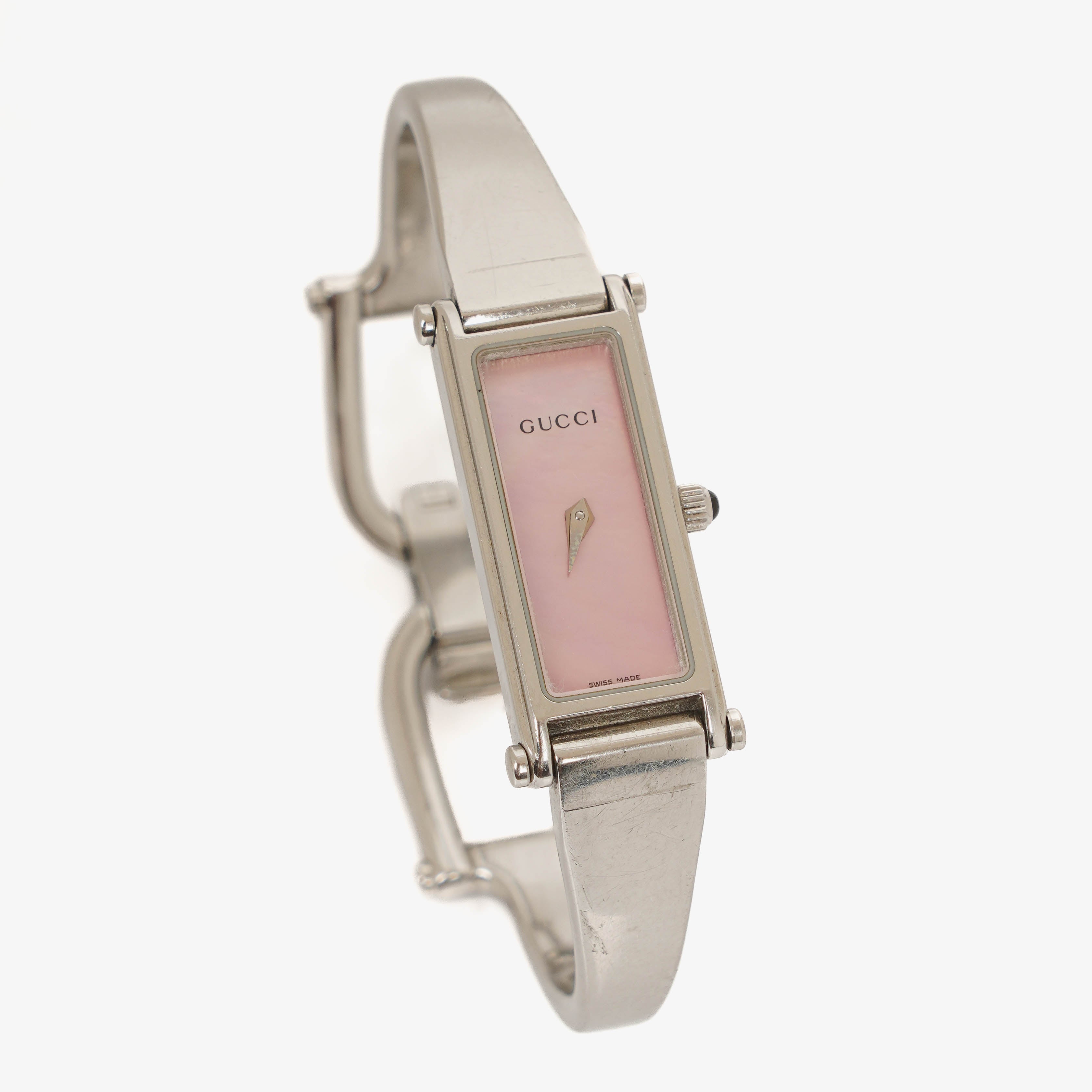 Gucci 1500L Rectangular Stainless Steel Watch