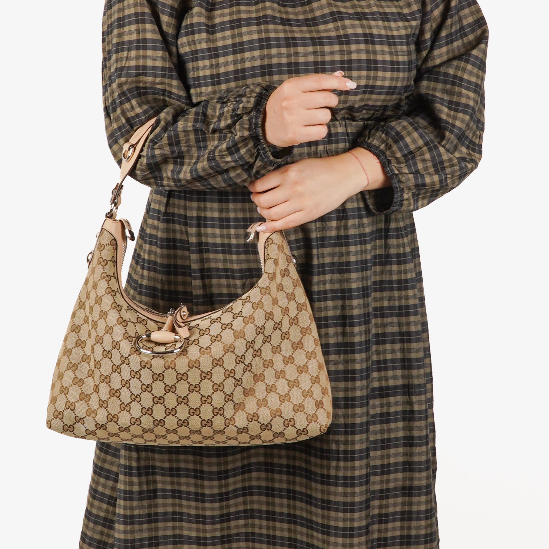 Gucci GG Canvas Icon Bit Hobo Bag