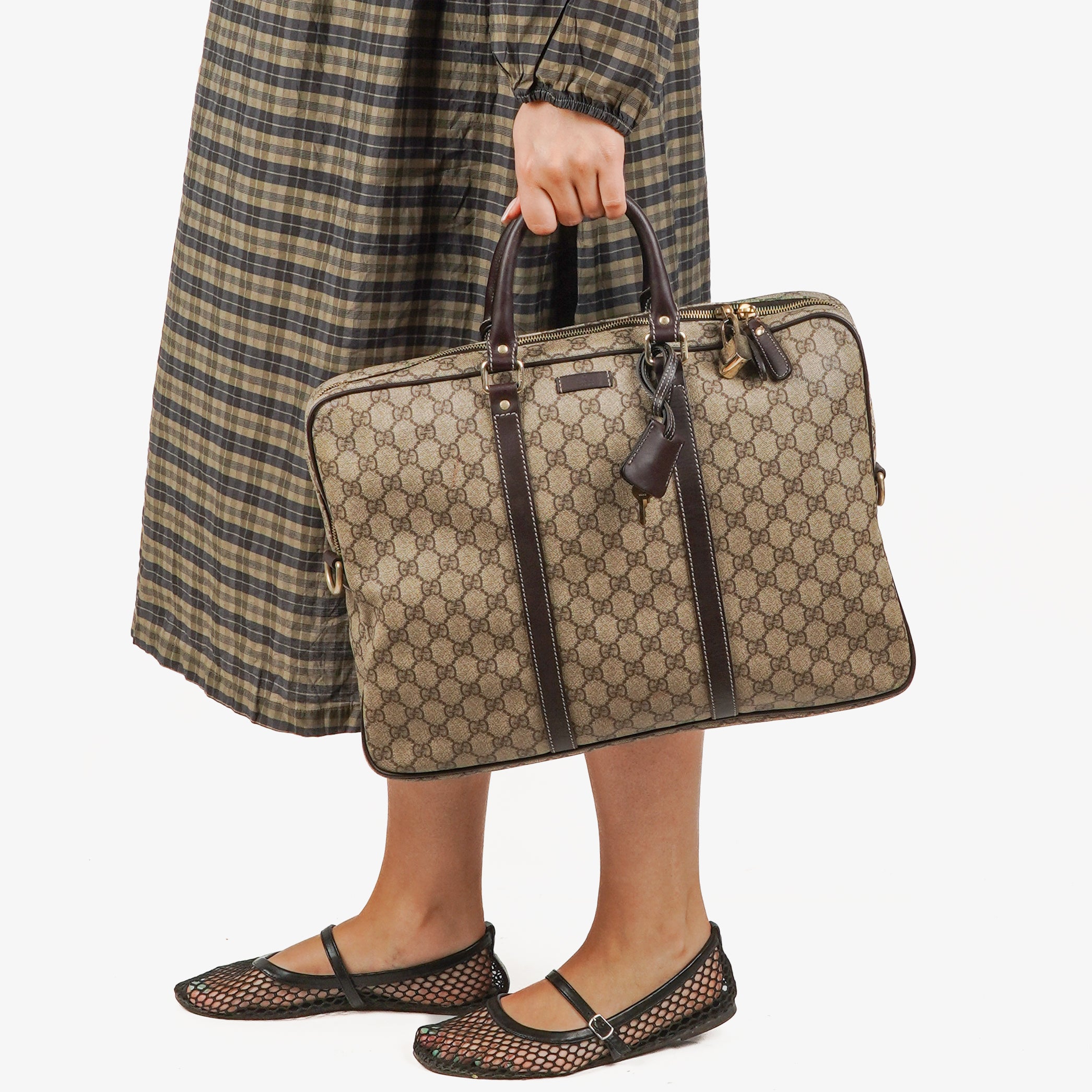 Gucci GG Supreme Canvas Briefcase