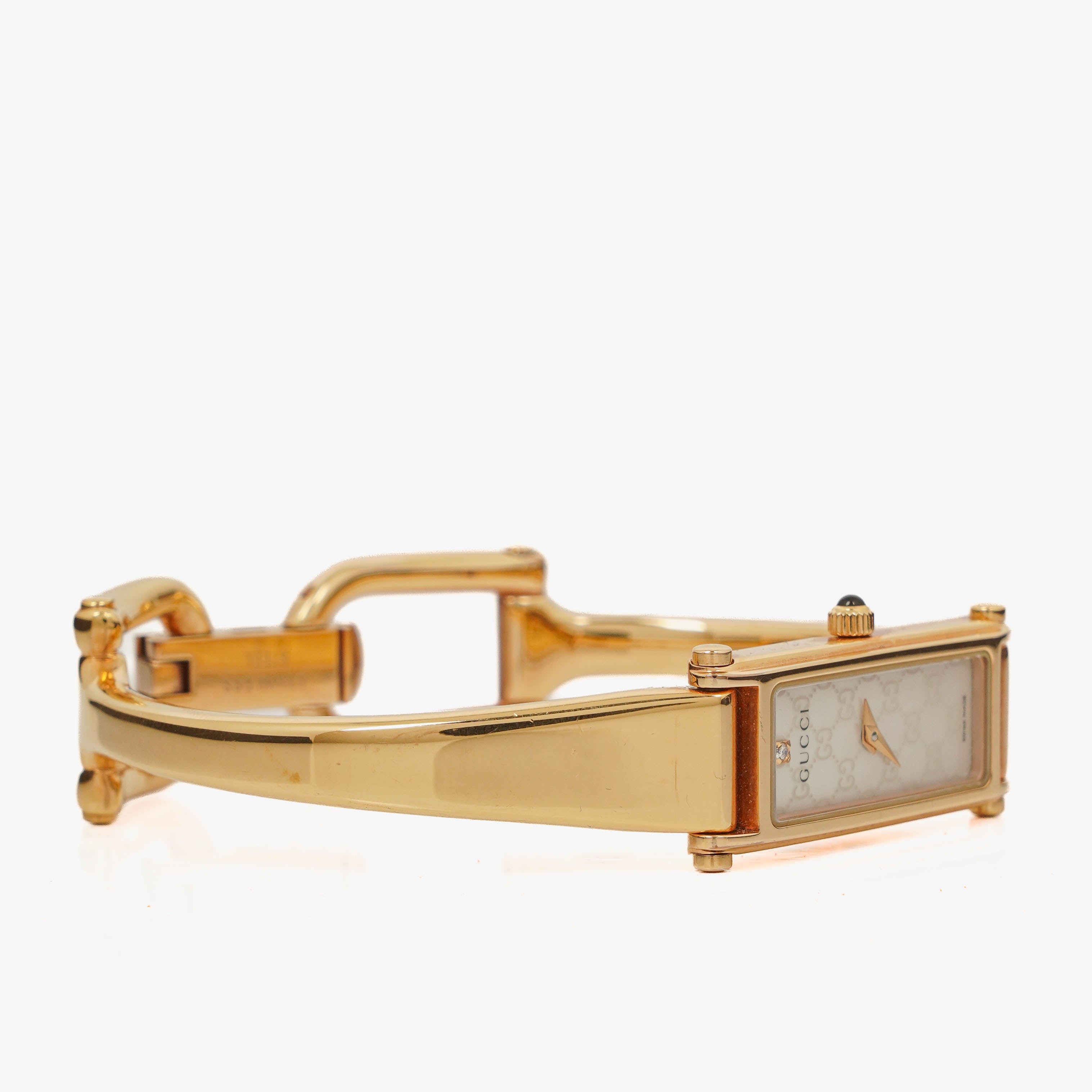 Gucci 1500L Rectangular Stainless Steel Watch