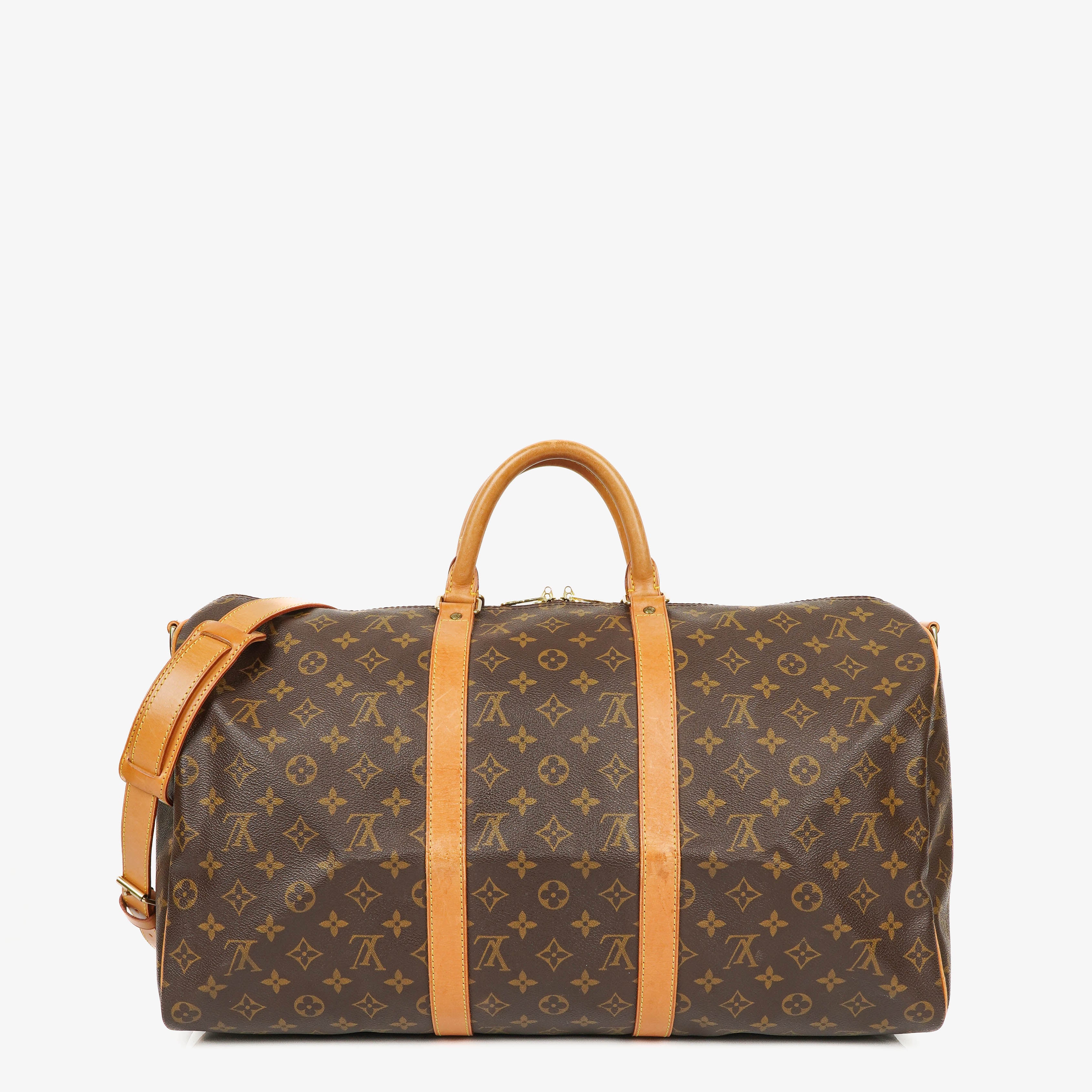 Sac de Voyage Louis Vuitton Keepall 50 Bandoulière en Toile Monogramme