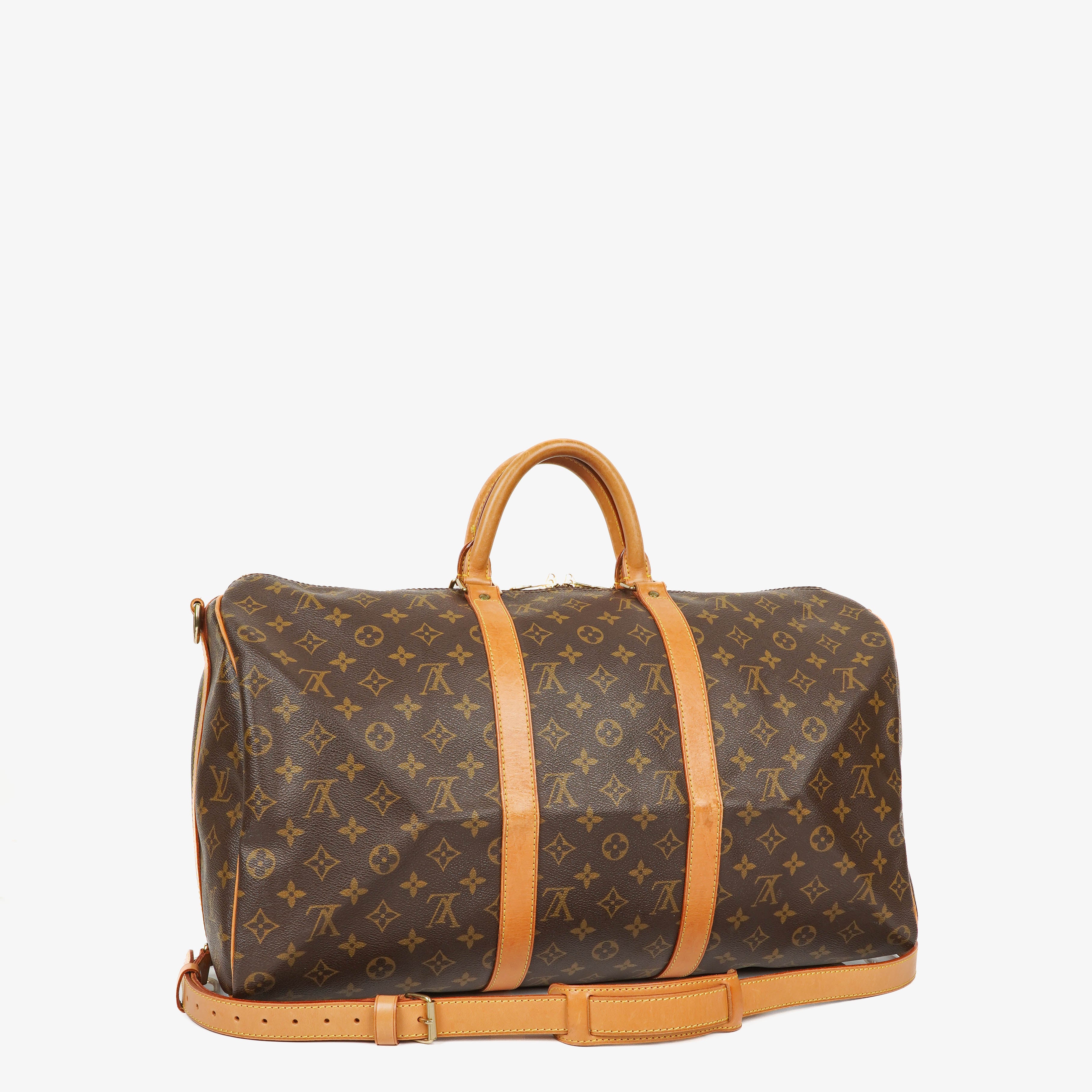 Sac de Voyage Louis Vuitton Keepall 50 Bandoulière en Toile Monogramme