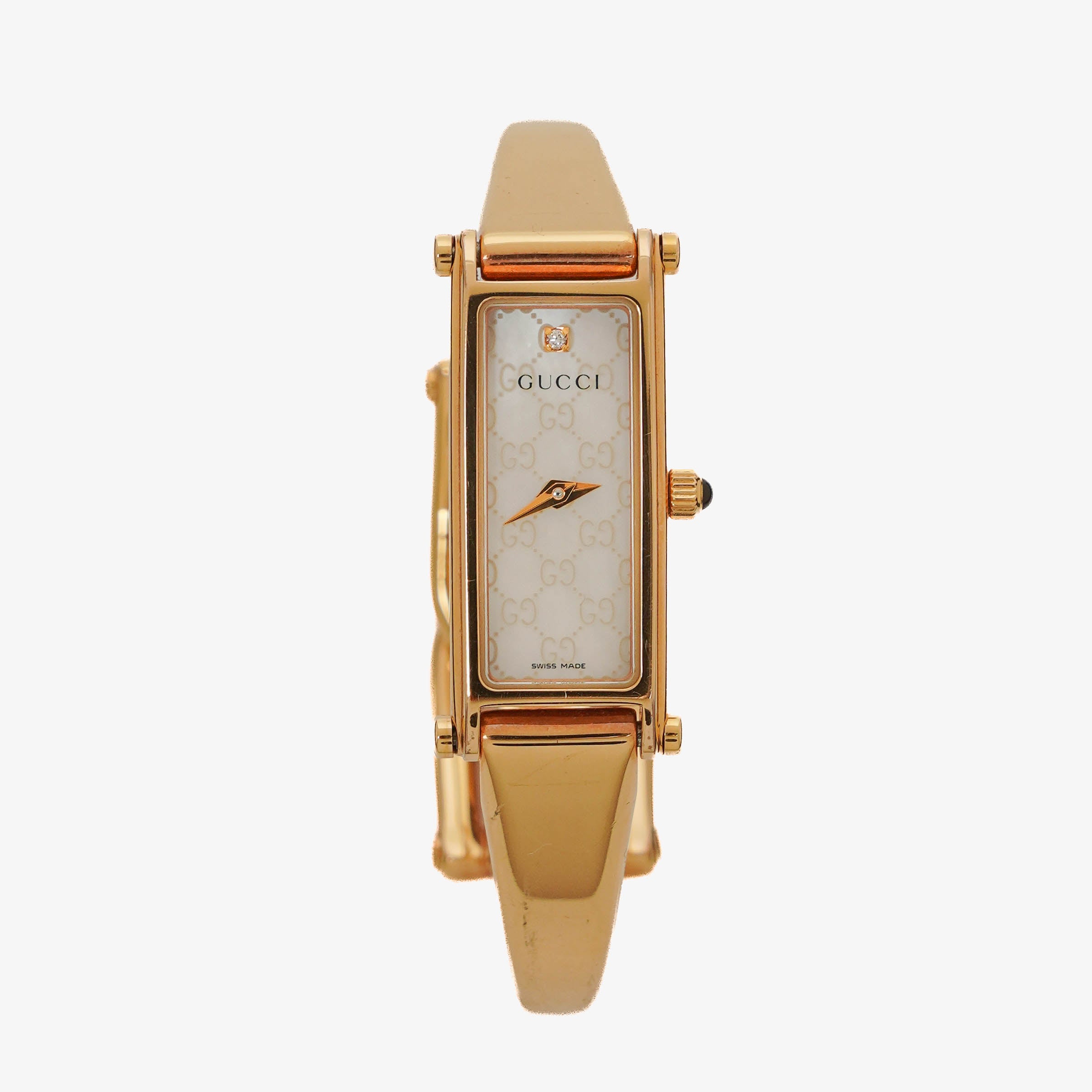 Gucci 1500L Rectangular Stainless Steel Watch