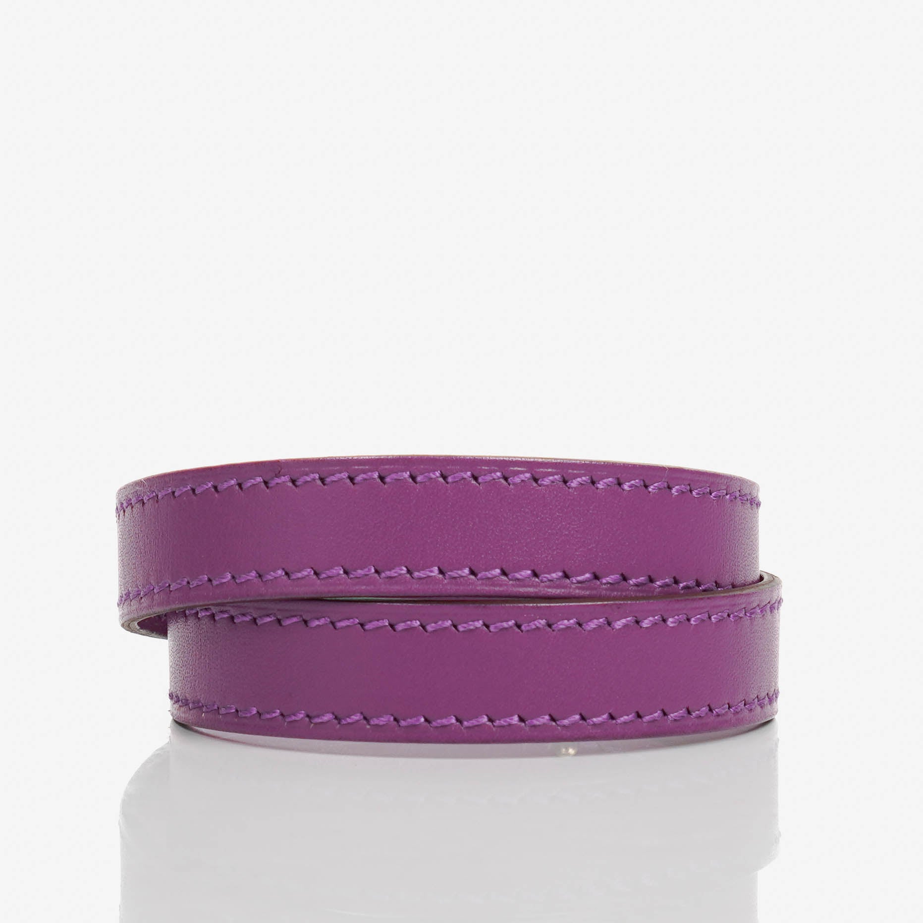 Hermes Kelly Double Tour Cyclamen Swift Leather Bracelet